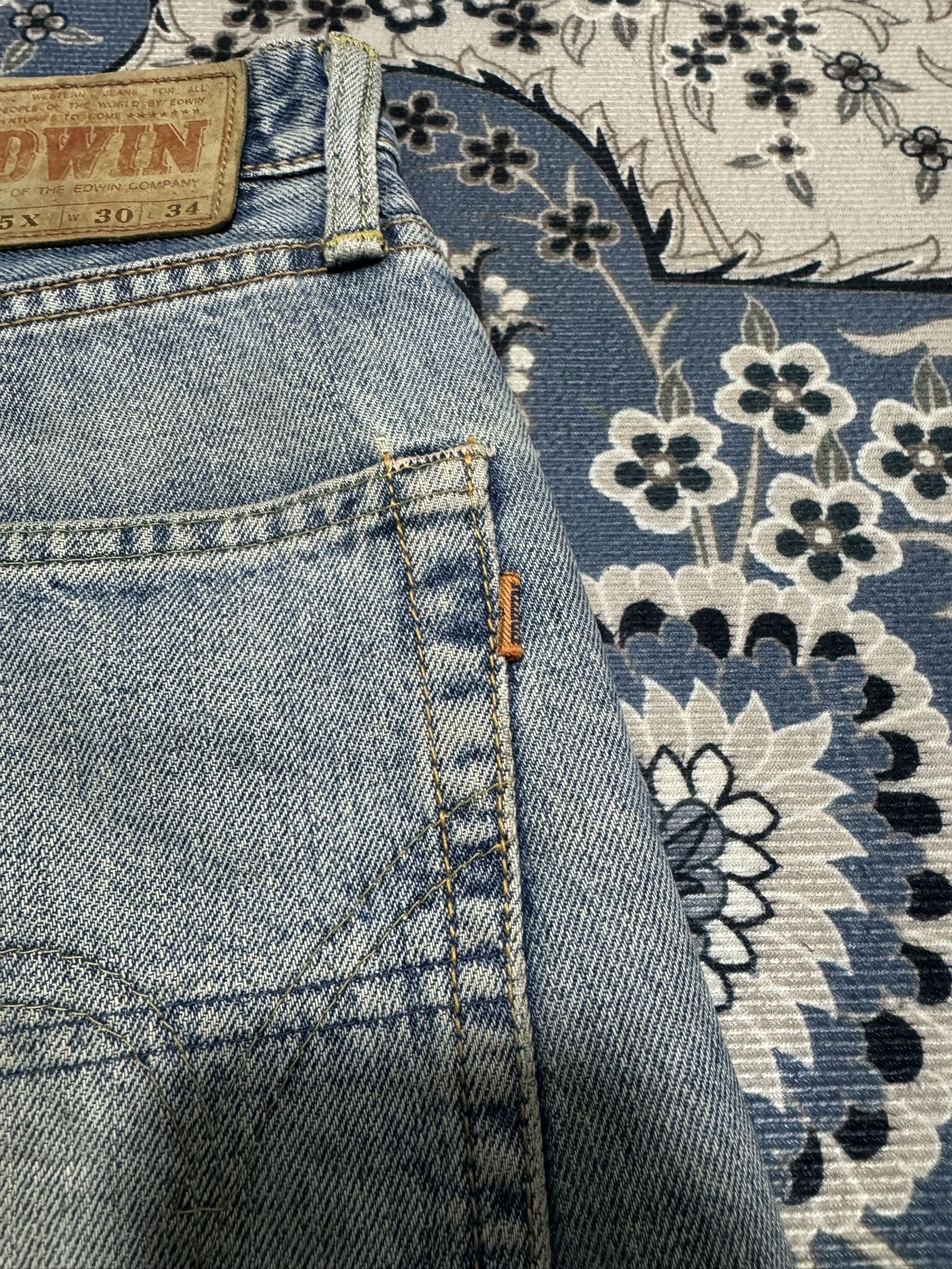 Beauty Beast × If Six Was Nine × Japanese Brand Vintage Edwin 501X Distressed Denim Selvadge Redline Jeans Size US 30 / EU 46 - 11 Thumbnail