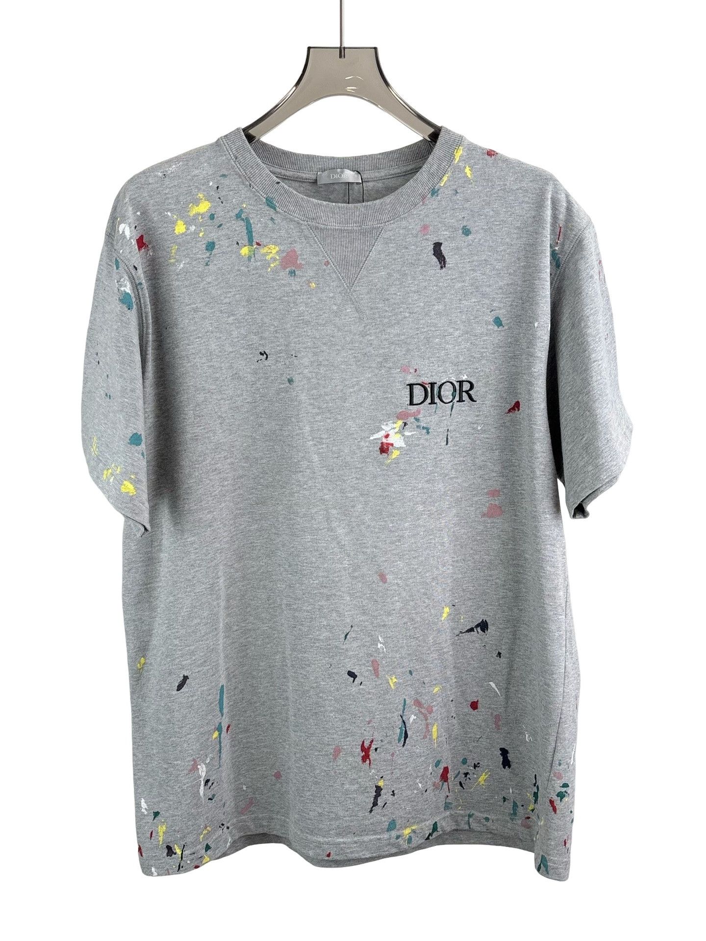 Dior Dior Paint Splatter Embroidered Logo T-Shirt XXL Size US XXL / EU 58 / 5 - 1 Thumbnail