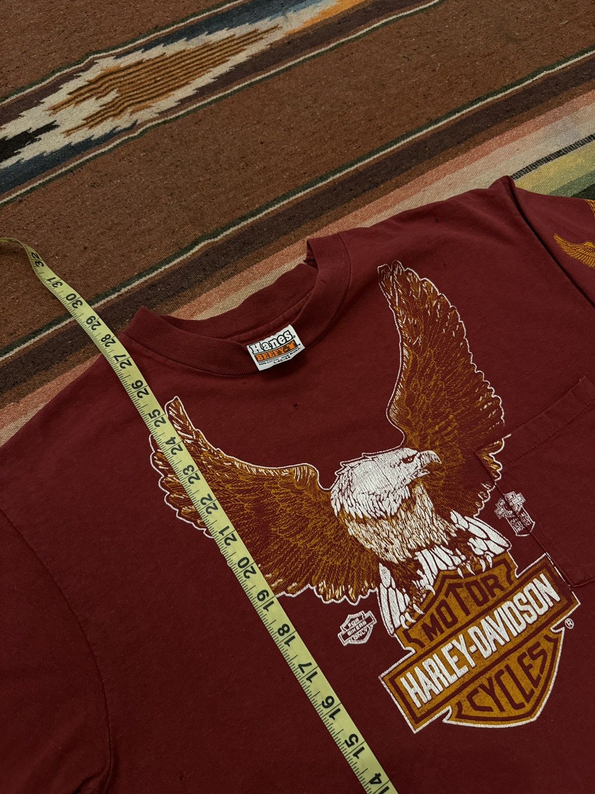 Harley Davidson × Vintage Vintage 1980's La Marque TX Harley Davidson Tee Shirt Size US L / EU 52-54 / 3 - 6 Thumbnail