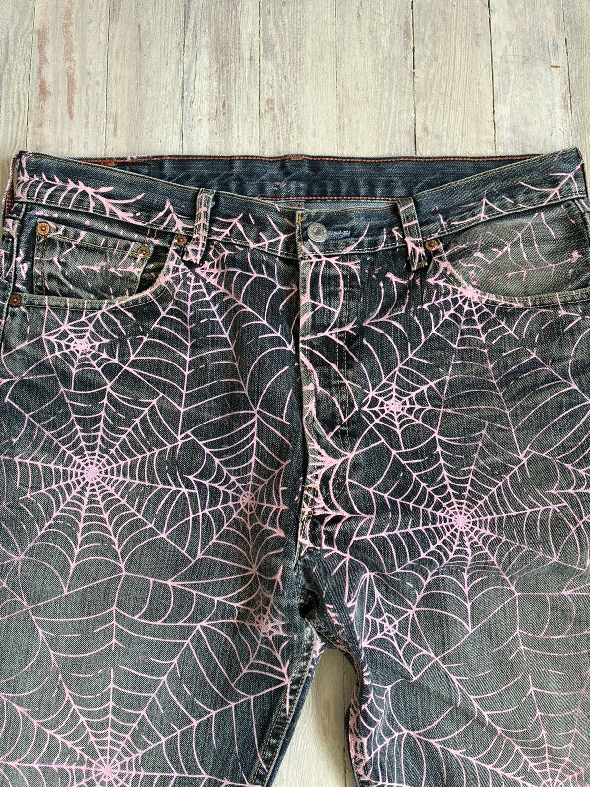 Levi's × Sp5der Sp5der V2 Web Denim Indigo Size US 34 / EU 50 - 4 Thumbnail