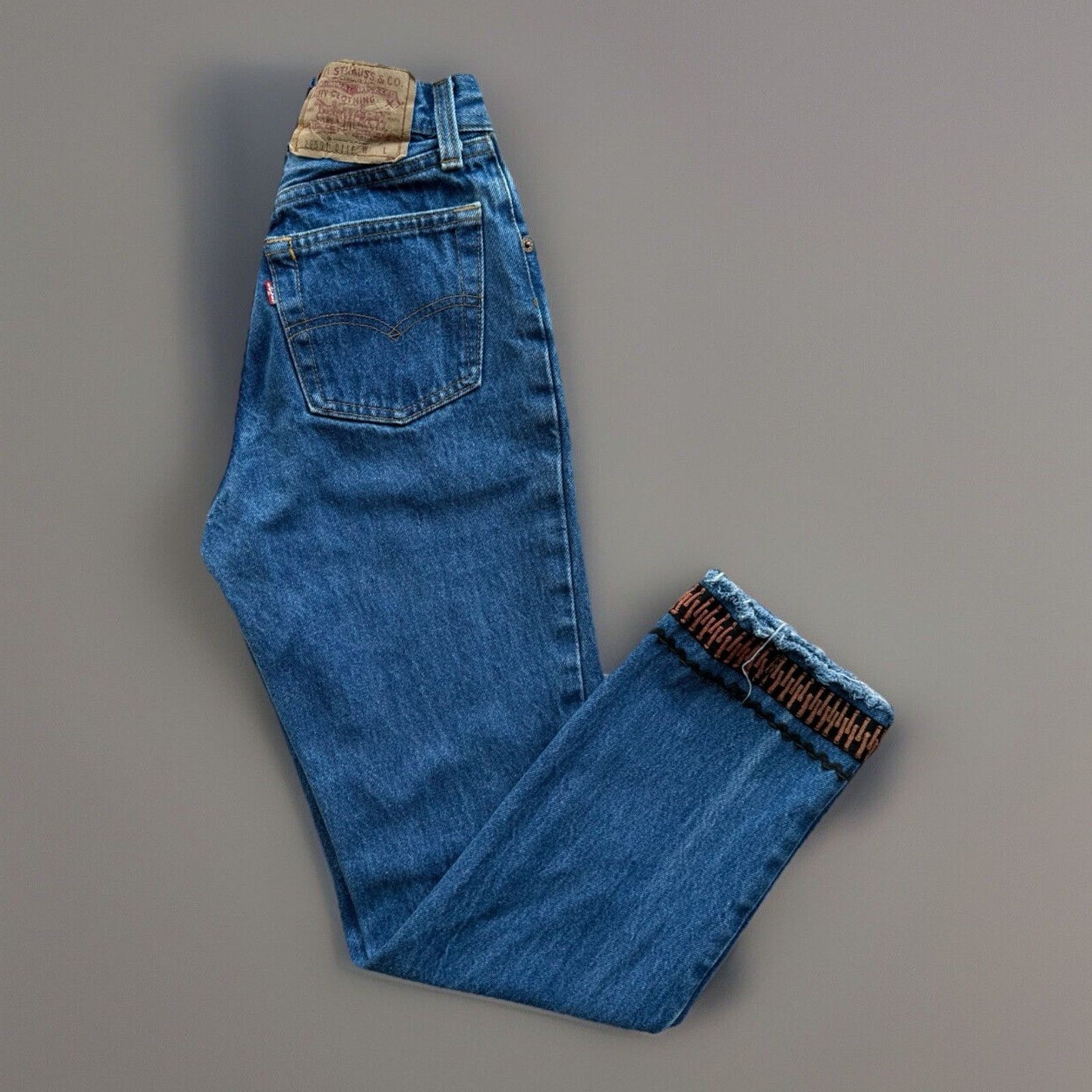 Levi's Vintage Levis 501 Jeans 22 Blue Made In USA 80s Straight Leg Size 22" - 1 Thumbnail