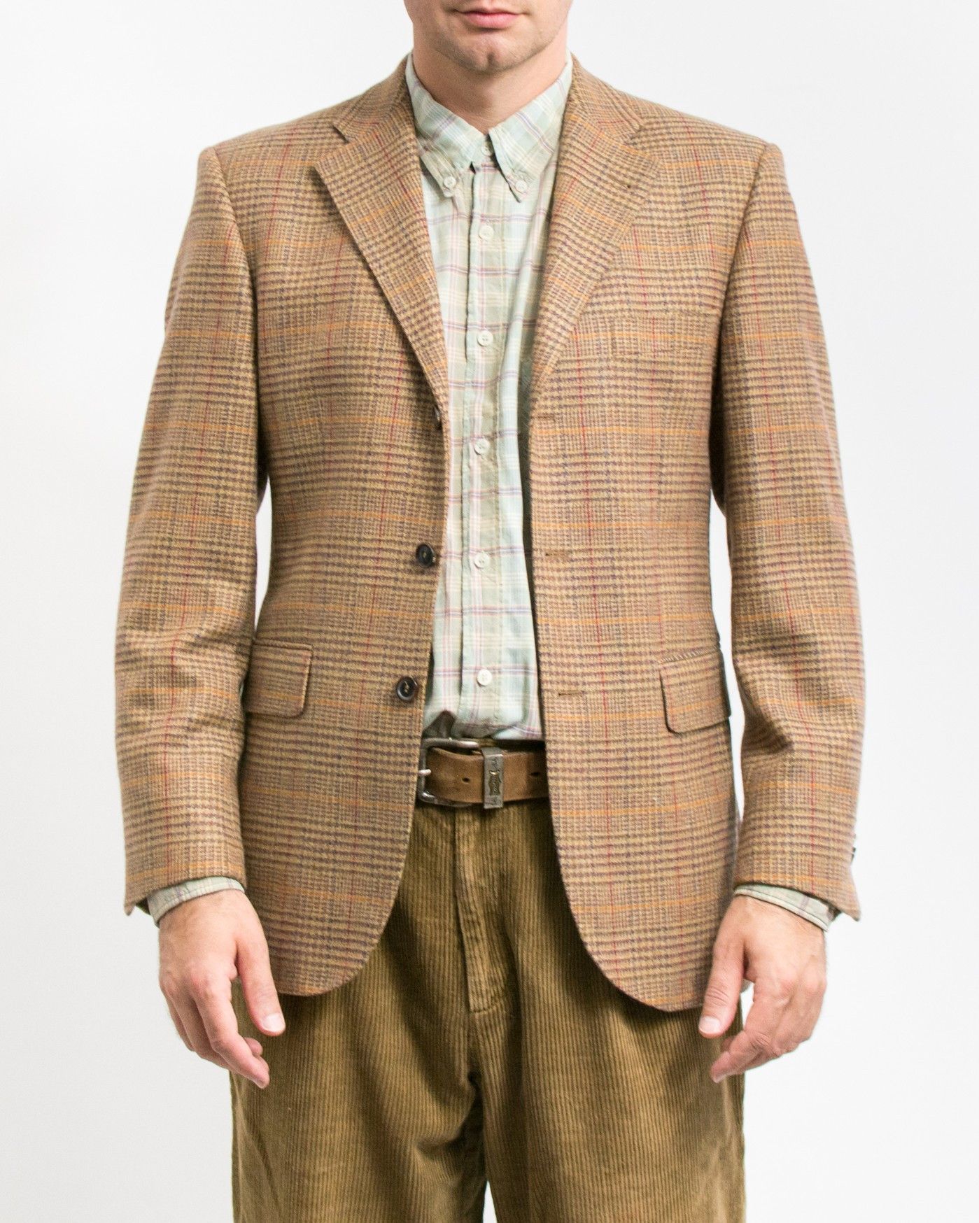 Other SØR x Johnstons Vintage Cashmere Blazer - Plaid Tweed Jacket Size 48R - 4 Thumbnail