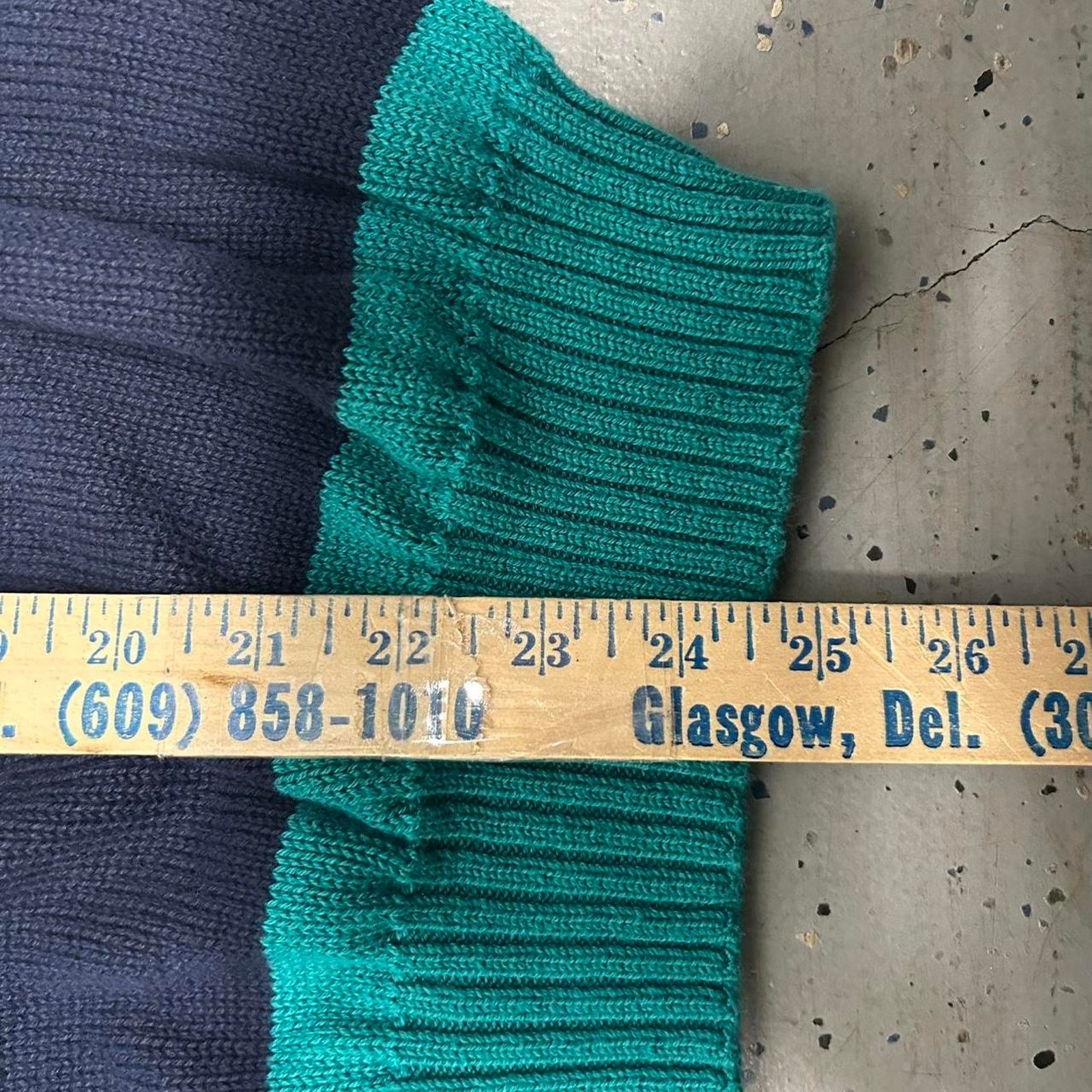 Other Green and white striped vintage sweater Size L / US 10 / IT 46 - 5 Thumbnail