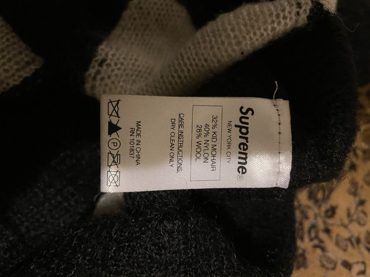 Supreme Supreme Mohair Sweater Black/White Size US L / EU 52-54 / 3 - 4 Thumbnail