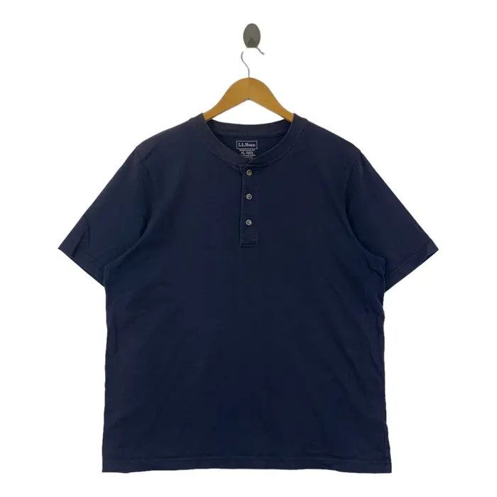 L.L. Bean Vintage L.L. BEAN Traditional Fit Henley Tee Shirt Size US XL / EU 56 / 4 - 1 Thumbnail