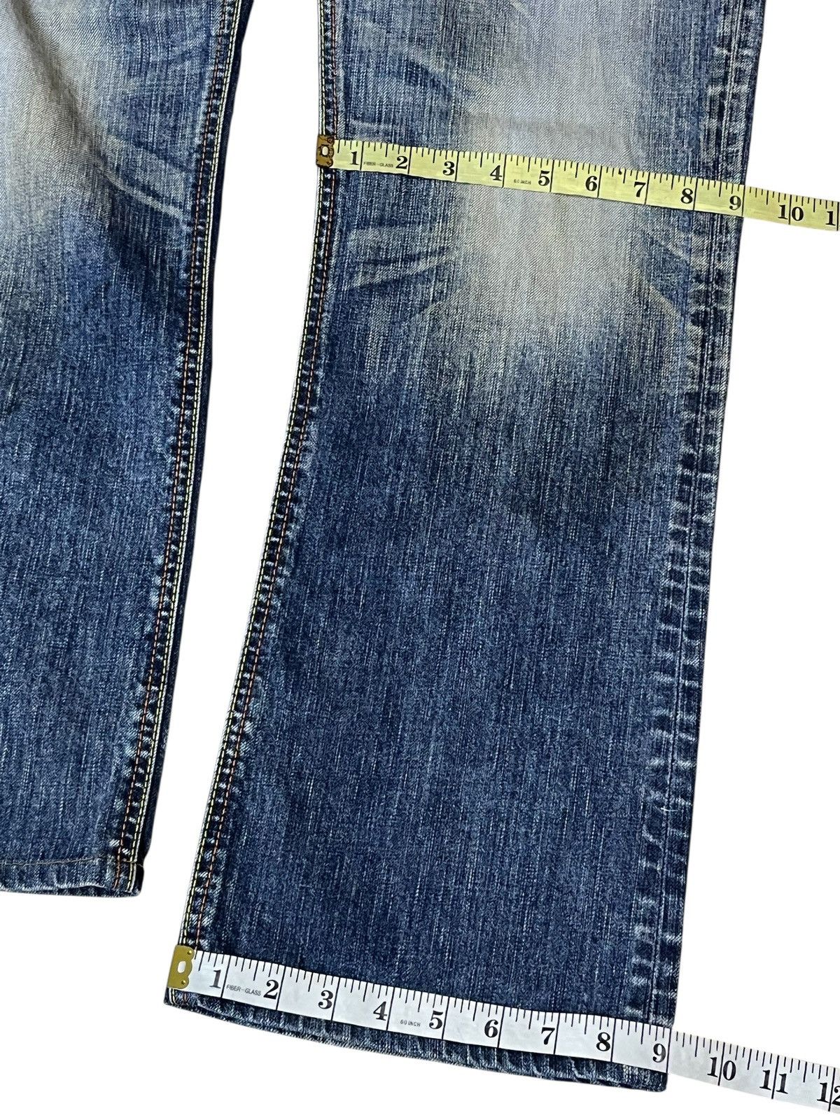 Edwin Vintage y2k EDWIN 503 BLUE TRIP straight cut whiskers jeans Size US 31 - 15 Thumbnail