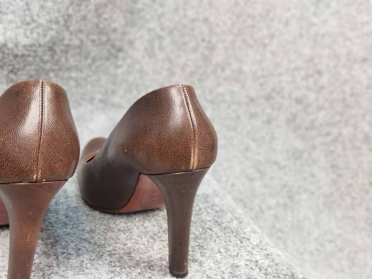 Miu Miu Vintage Luxurious Miu Miu Design Leather Brown Retro Heels Size US 9 / IT 39 - 10 Thumbnail