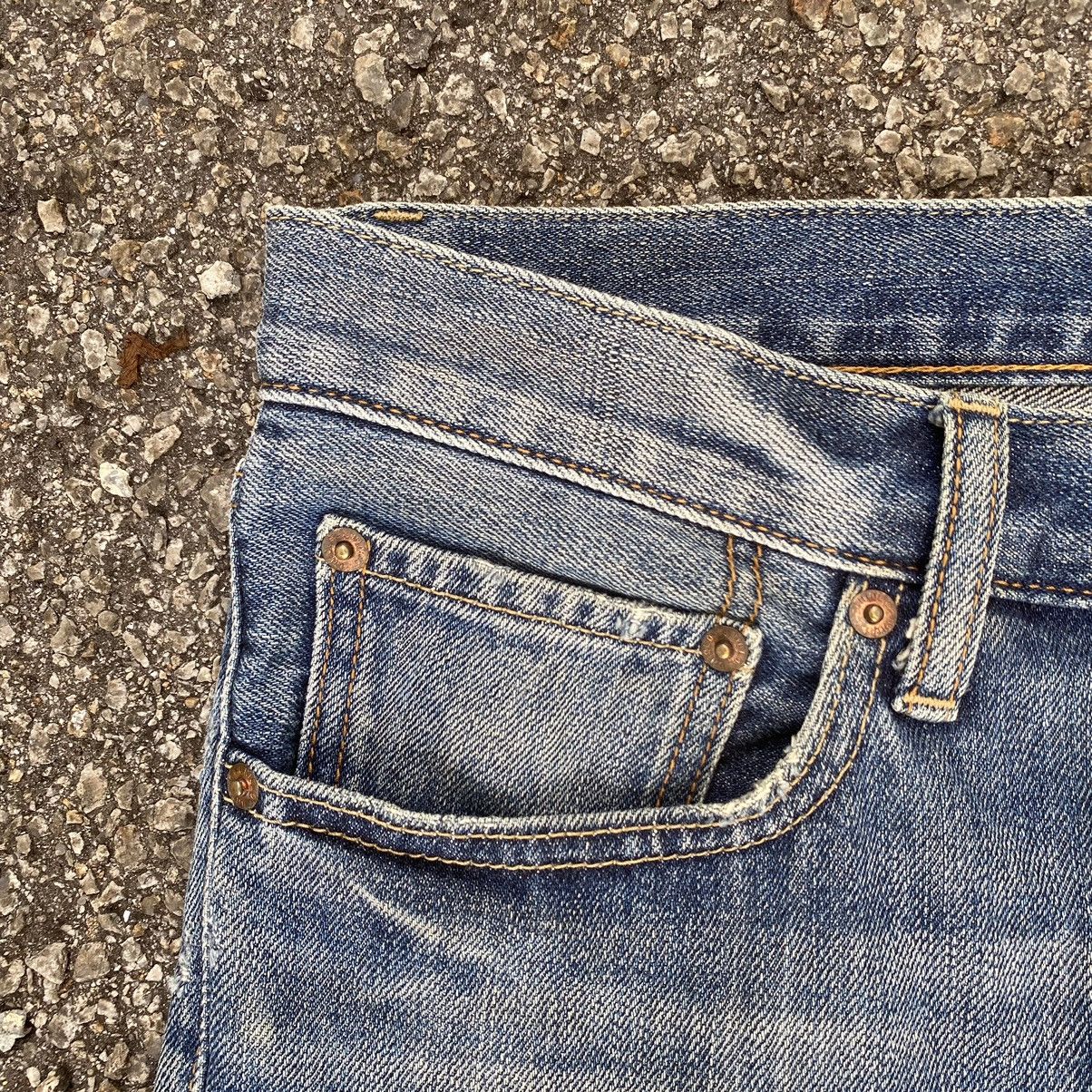 Japanese Brand × Vintage Japanese Distressed Denim Faded Blue Jeans Pants Size US 34 / EU 50 - 5 Thumbnail