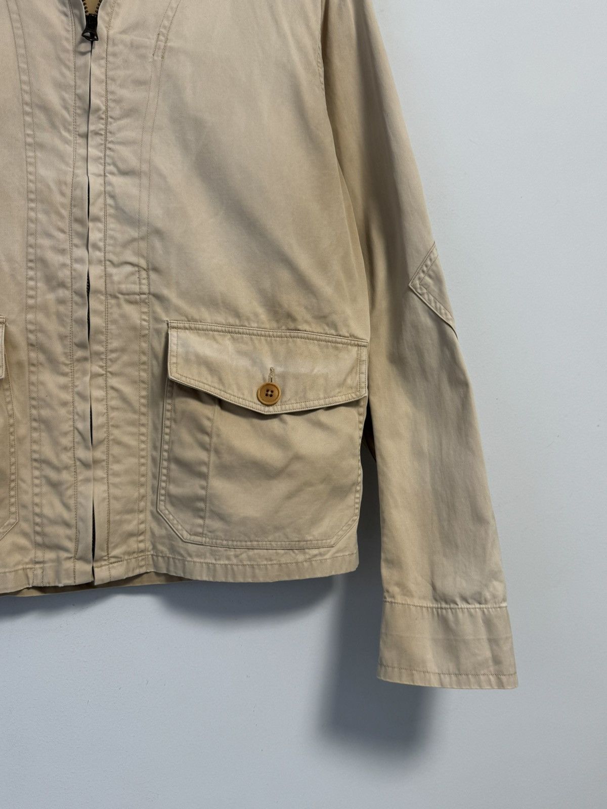Polo Ralph Lauren Polo Ralph Lauren Beige Zip Jacket Lightweight Casual Size S / US 4 / IT 40 - 4 Thumbnail