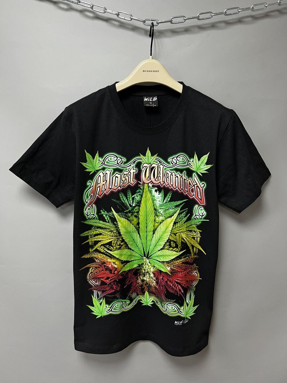 Bob Marley × Vintage Vintage WILD “Most Wanted” Weed Bob Marley Style T shirt tee Size US M / EU 48-50 / 2 - 1 Thumbnail