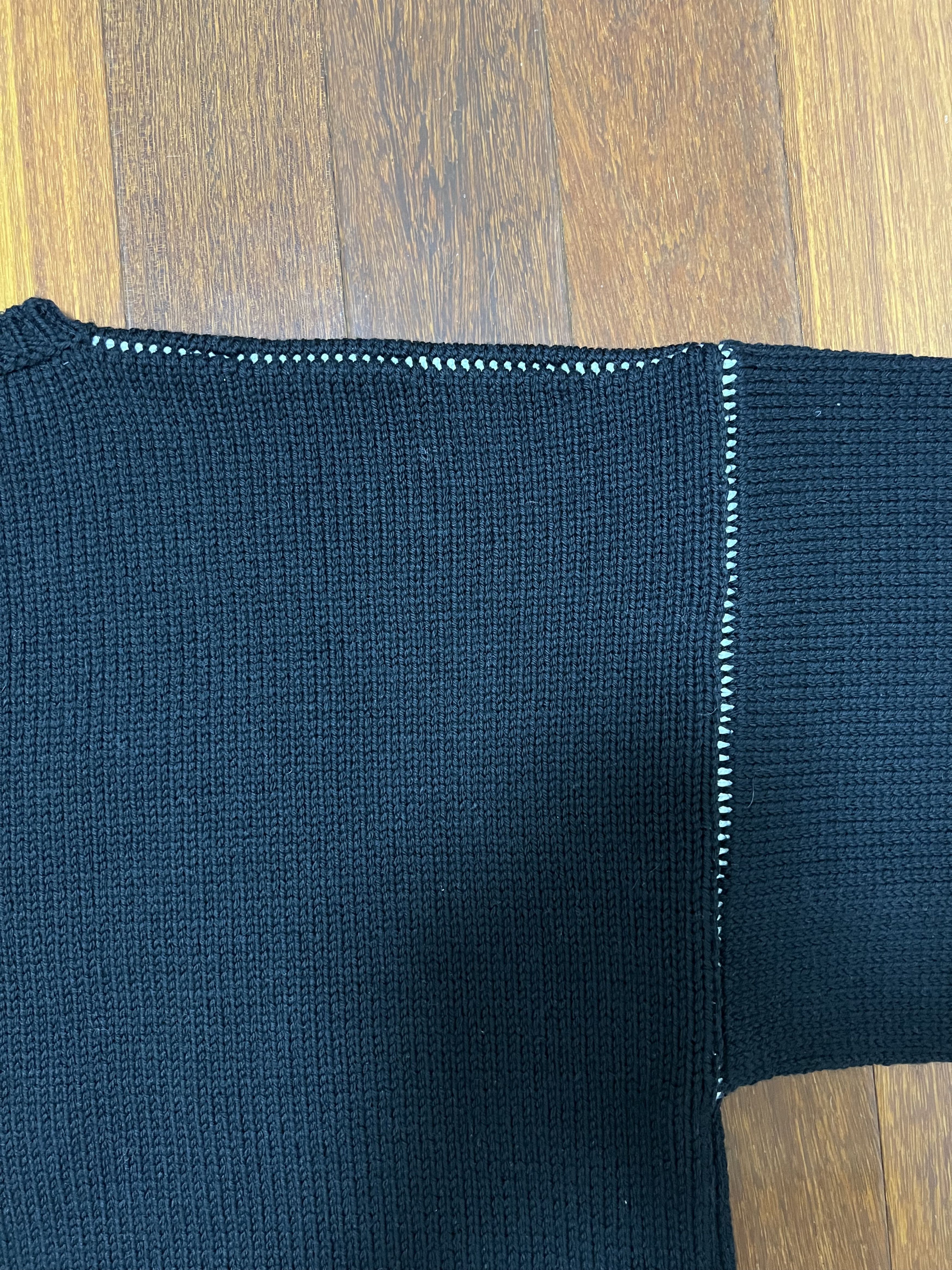 Raf Simons 💚 Raf Simons RS Cropped Wool Sweater Black Medium Size US M / EU 48-50 / 2 - 9 Thumbnail