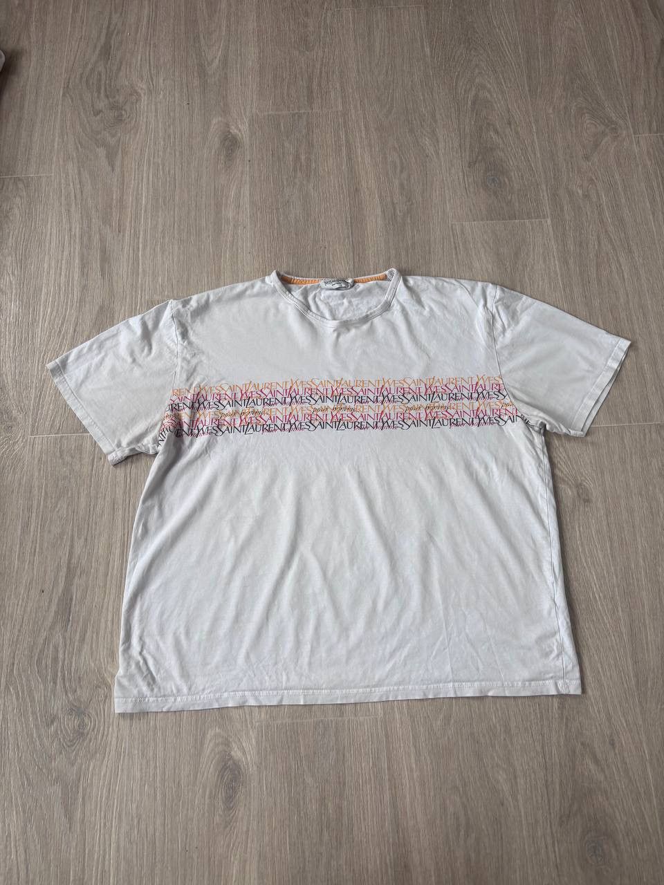 Vintage × Yves Saint Laurent Vintage YSL monogram tshirt 90s rare Size US XL / EU 56 / 4 - 1 Thumbnail