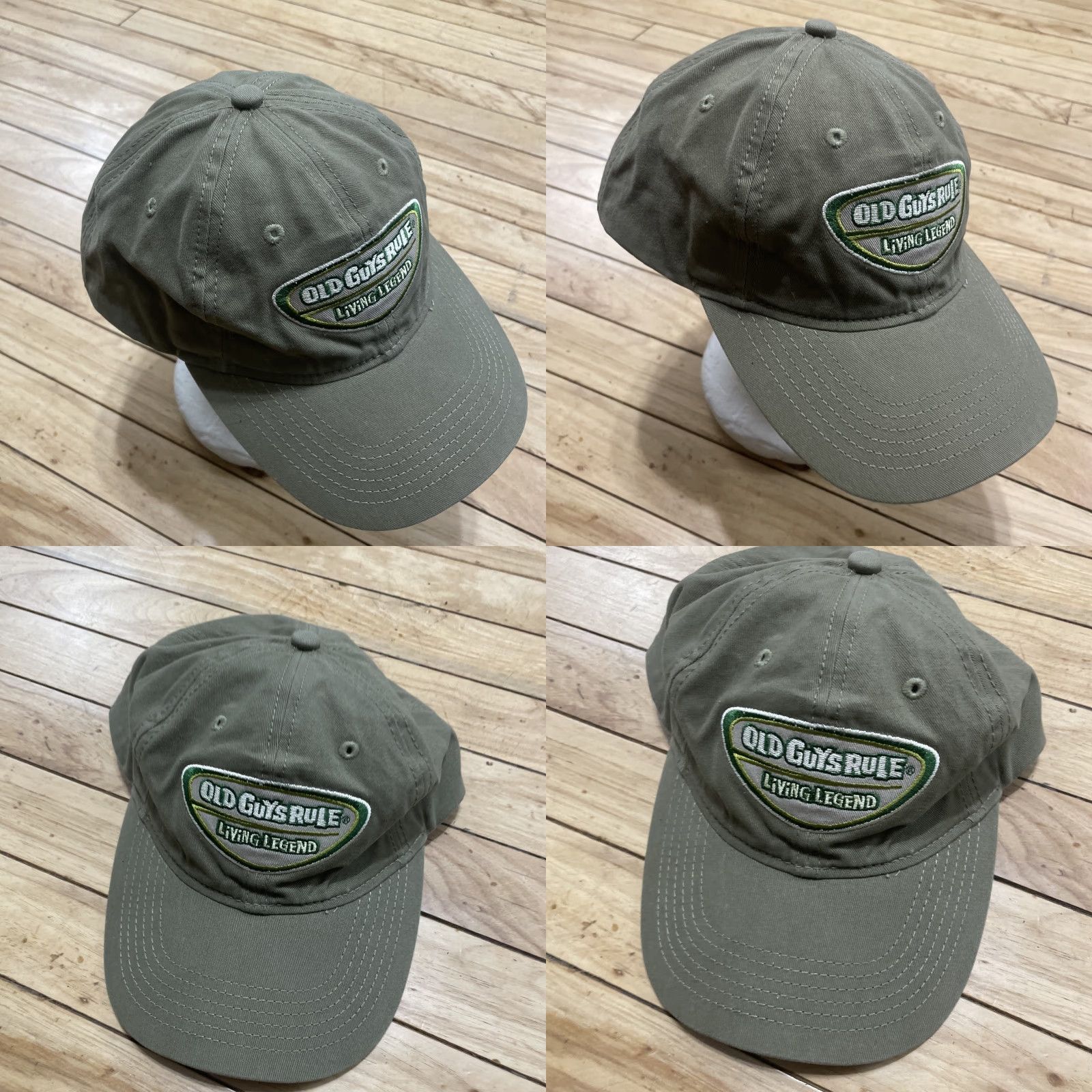 Vintage Old Guys Rule Living Legend Strapback Baseball Cap Green One Size Embroidered Mens Adjustable Casual Outdoor Canvas Cotton Cap EUC Size ONE SIZE - 11 Thumbnail