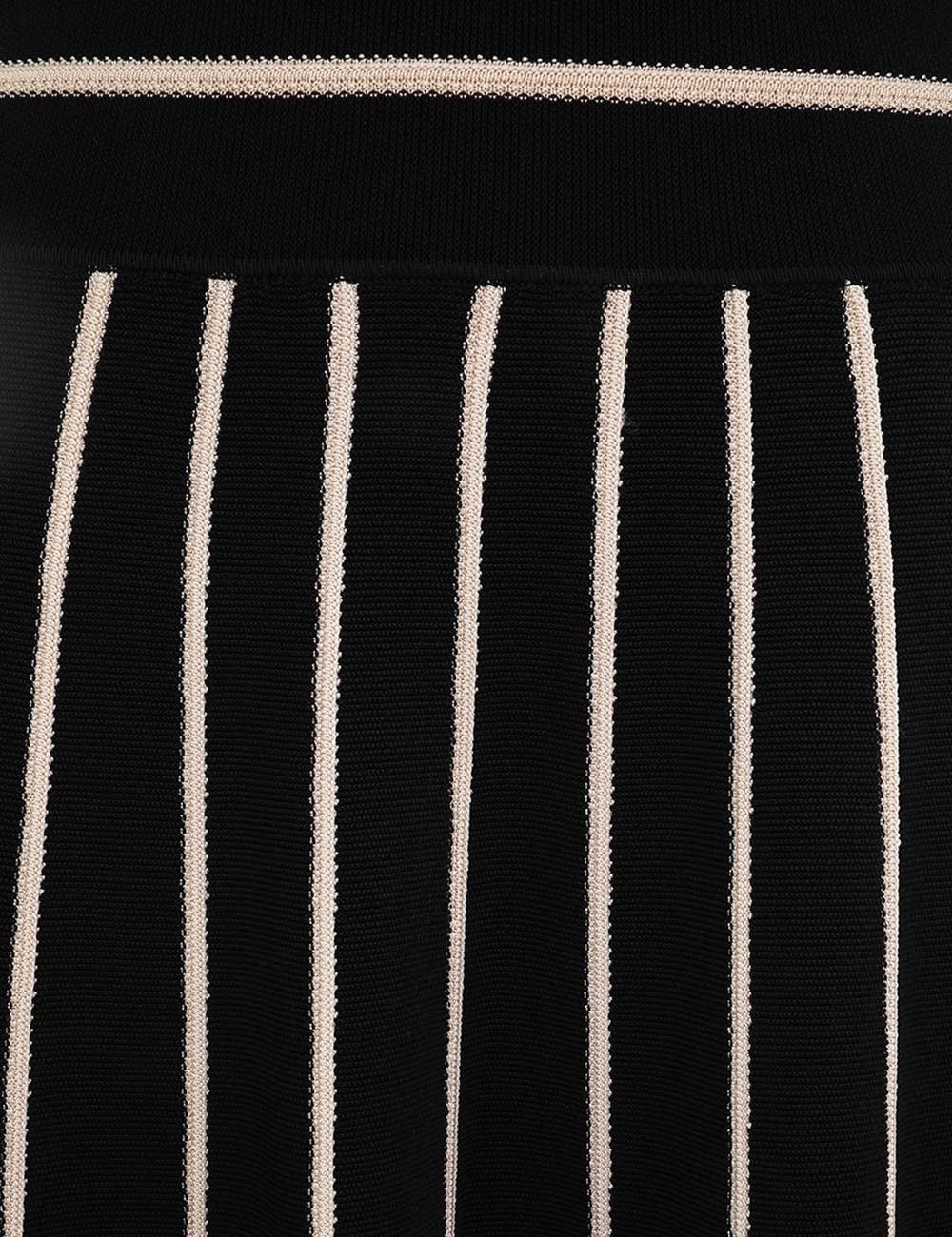 Zimmermann oc11z1025 Crush Stripe Midi Skirt in White/Black Size 26" / US 2 / IT 38 - 6 Thumbnail