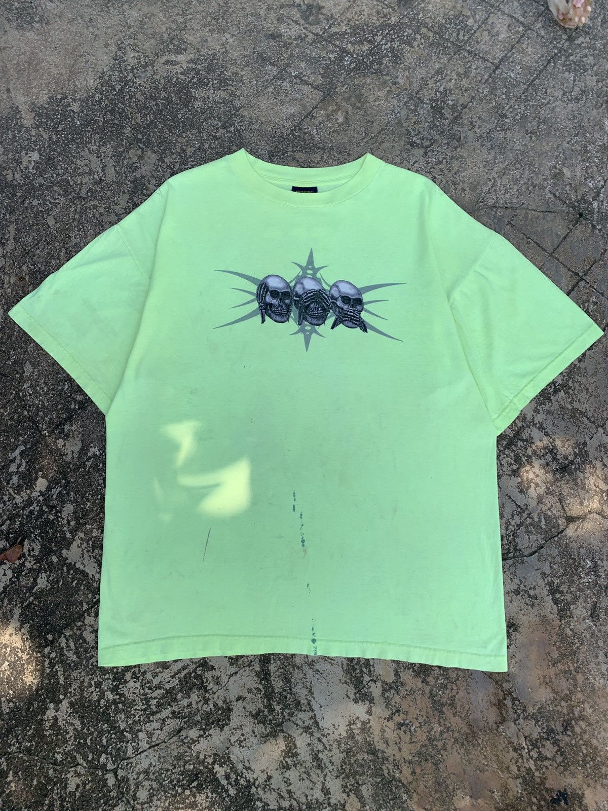 Vintage y2k Extreme Limit Skull Tribal Graphic Trash Tee Size US XL / EU 56 / 4 - 1 Thumbnail