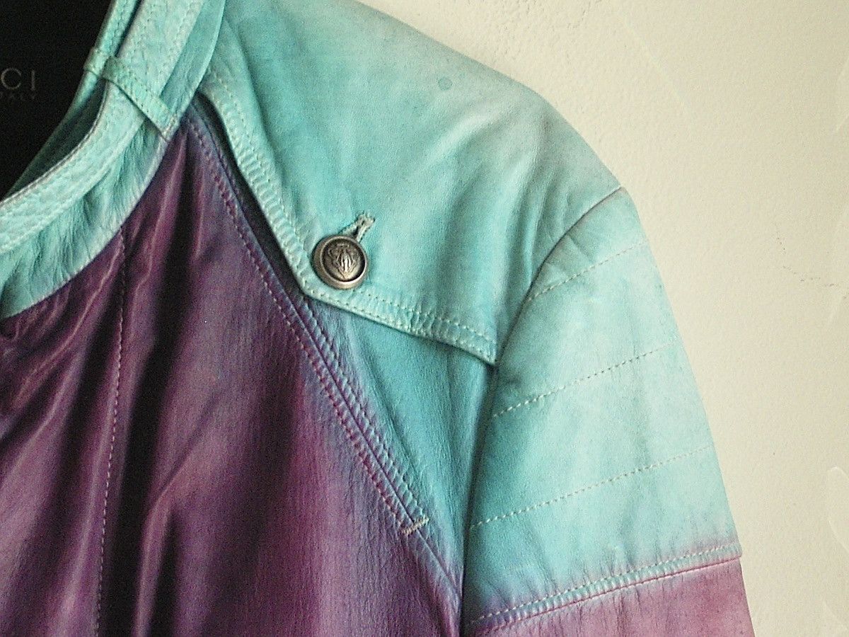Gucci Gucci SS09 Gradient Leather Biker Jacket Size US M / EU 48-50 / 2 - 10 Thumbnail