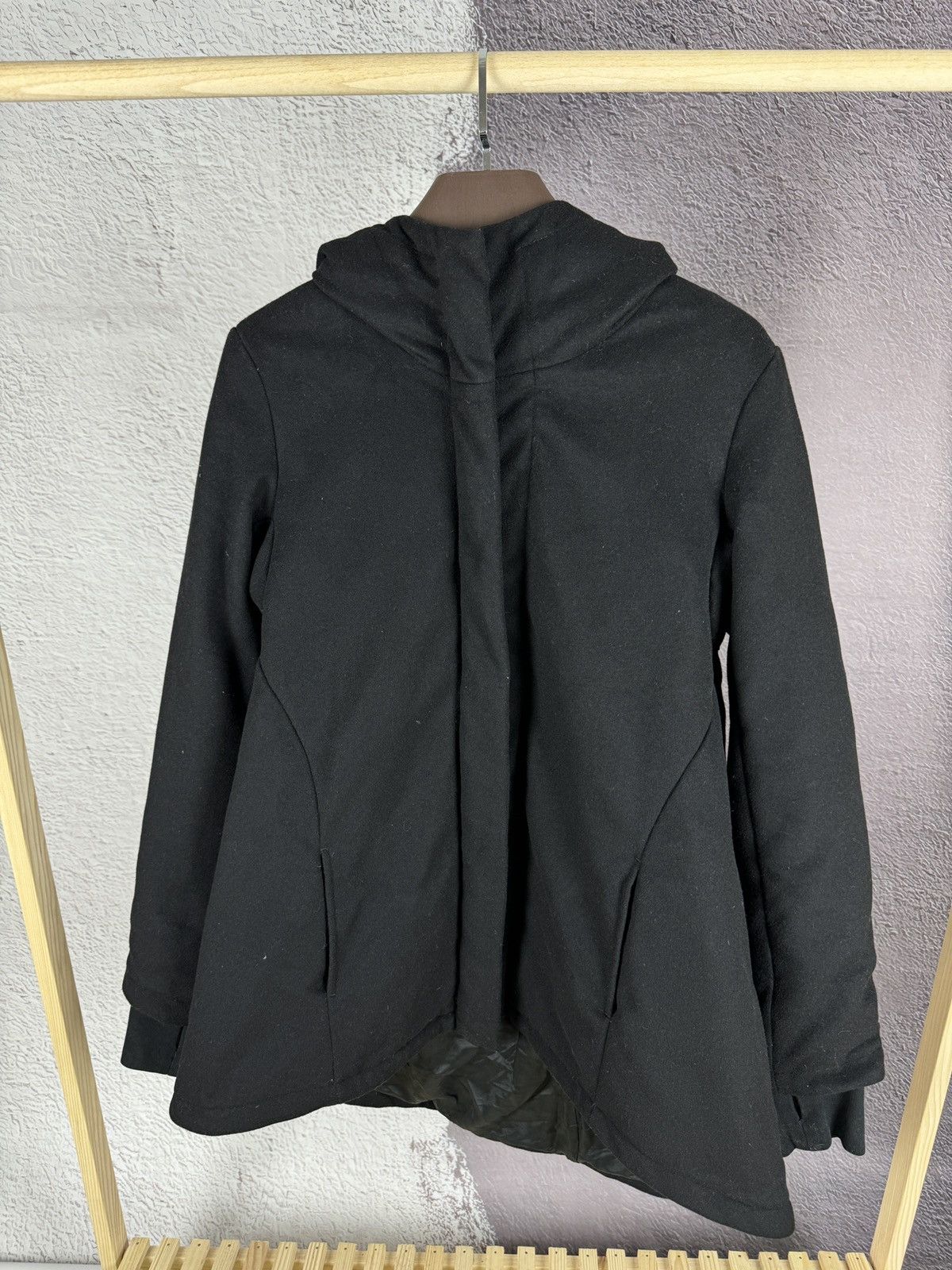 Andrea Ya'aqov Andrea Ya’aqov full zip down wool cashmere coat jacket black Size L / US 10 / IT 46 - 3 Thumbnail