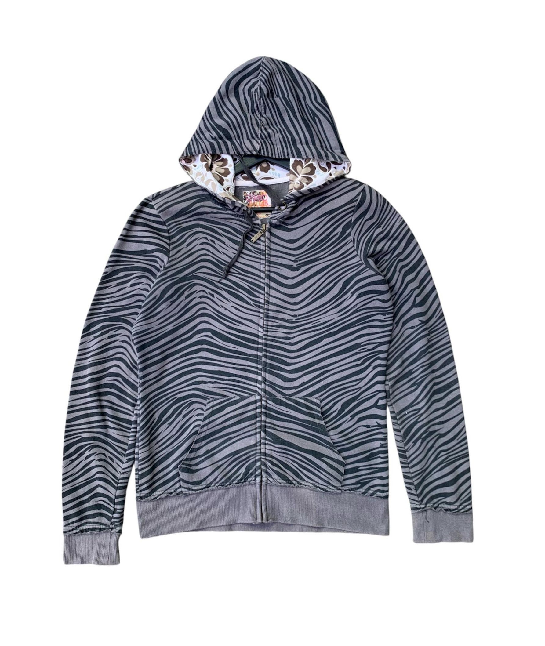 Billabong Very Rare Vtg Billabong Zebra Hoodie Jacket Size US M / EU 48-50 / 2 - 1 Thumbnail