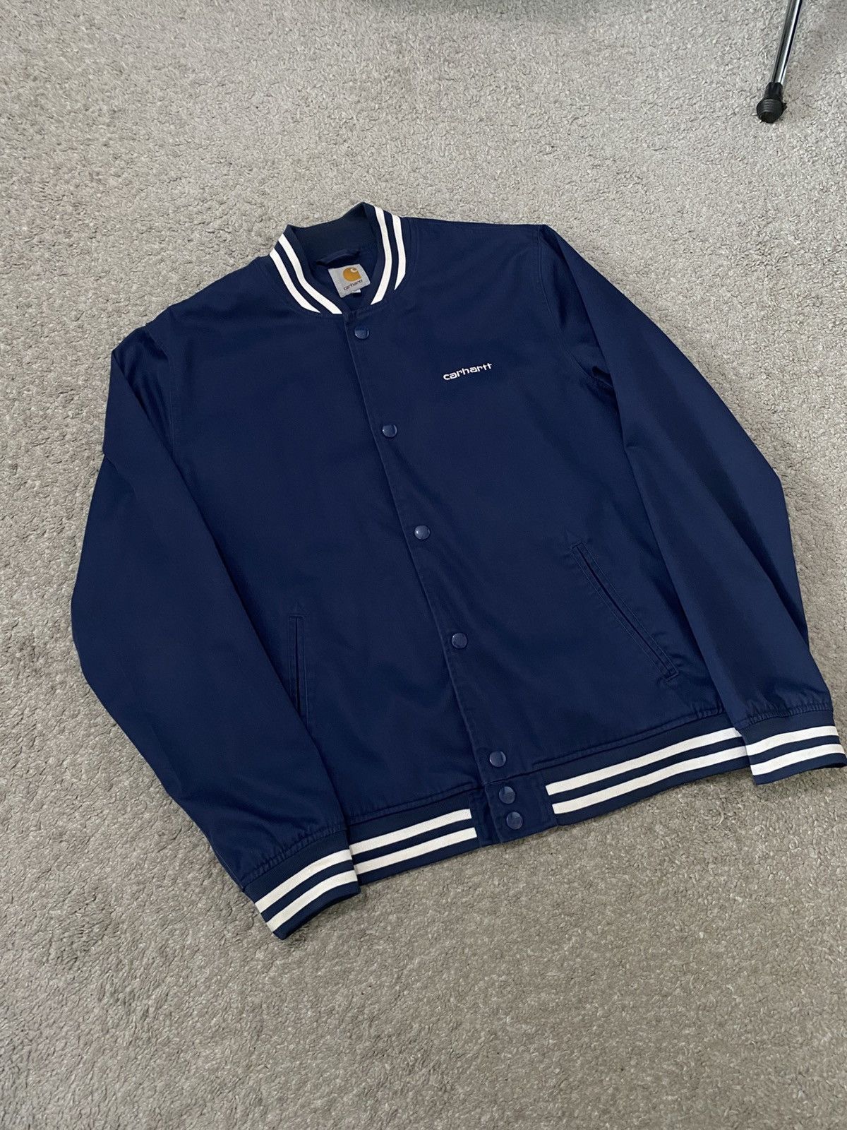 Carhartt × Carhartt Wip × Vintage Carhartt WiP Fan Jacket Bomber Varsity y2k L college hip hop Size US L / EU 52-54 / 3 - 5 Thumbnail