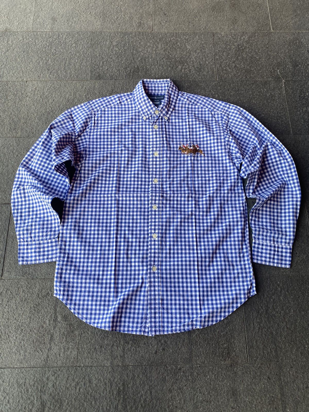 Ralph Lauren Ralph lauren riding horse embroidery plaid shirt Size US M / EU 48-50 / 2 - 1 Thumbnail