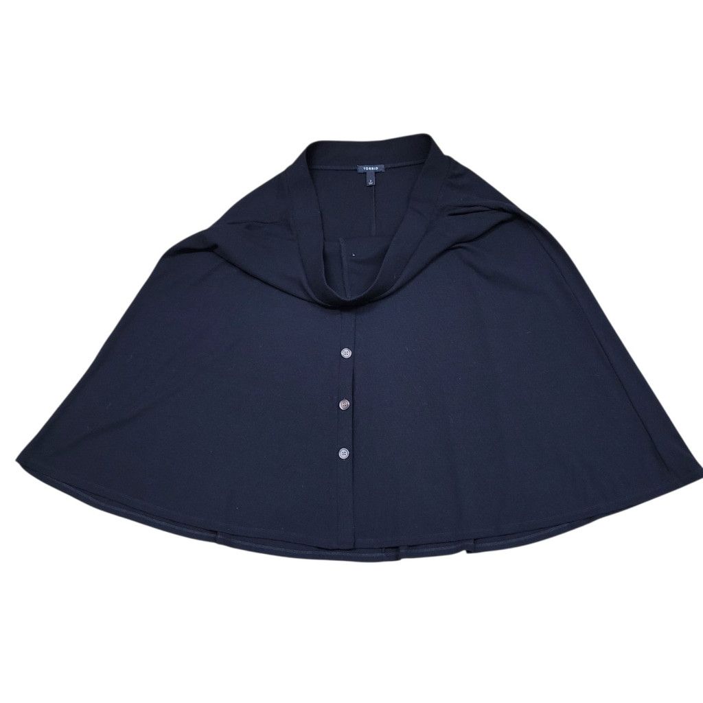 Torrid TORRID Black Challis Front Button Flare Polyester Spandex Ny Size 26" / US 2 / IT 38 - 7 Thumbnail