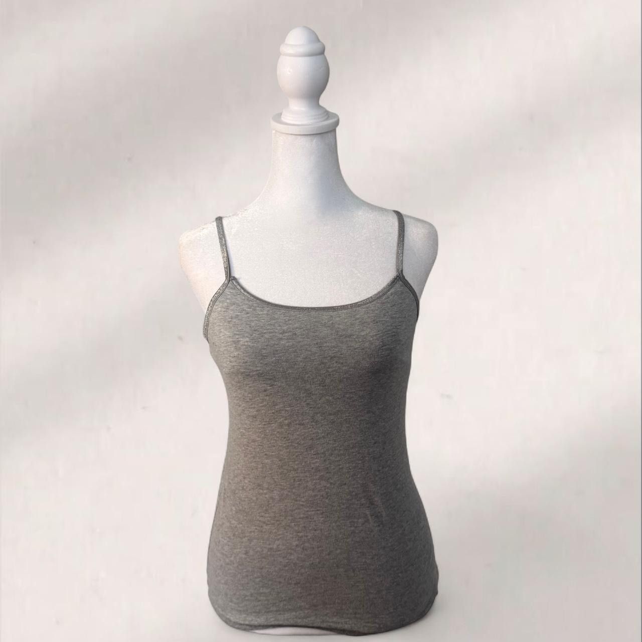 Other y2k gray sparkly tank top w/ adjustable straps Size XS / US 0-2 / IT 36-38 - 1 Thumbnail