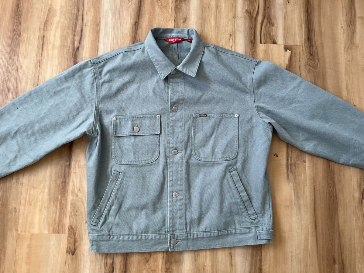 Supreme Denim Chore Trucker Jacket Mint