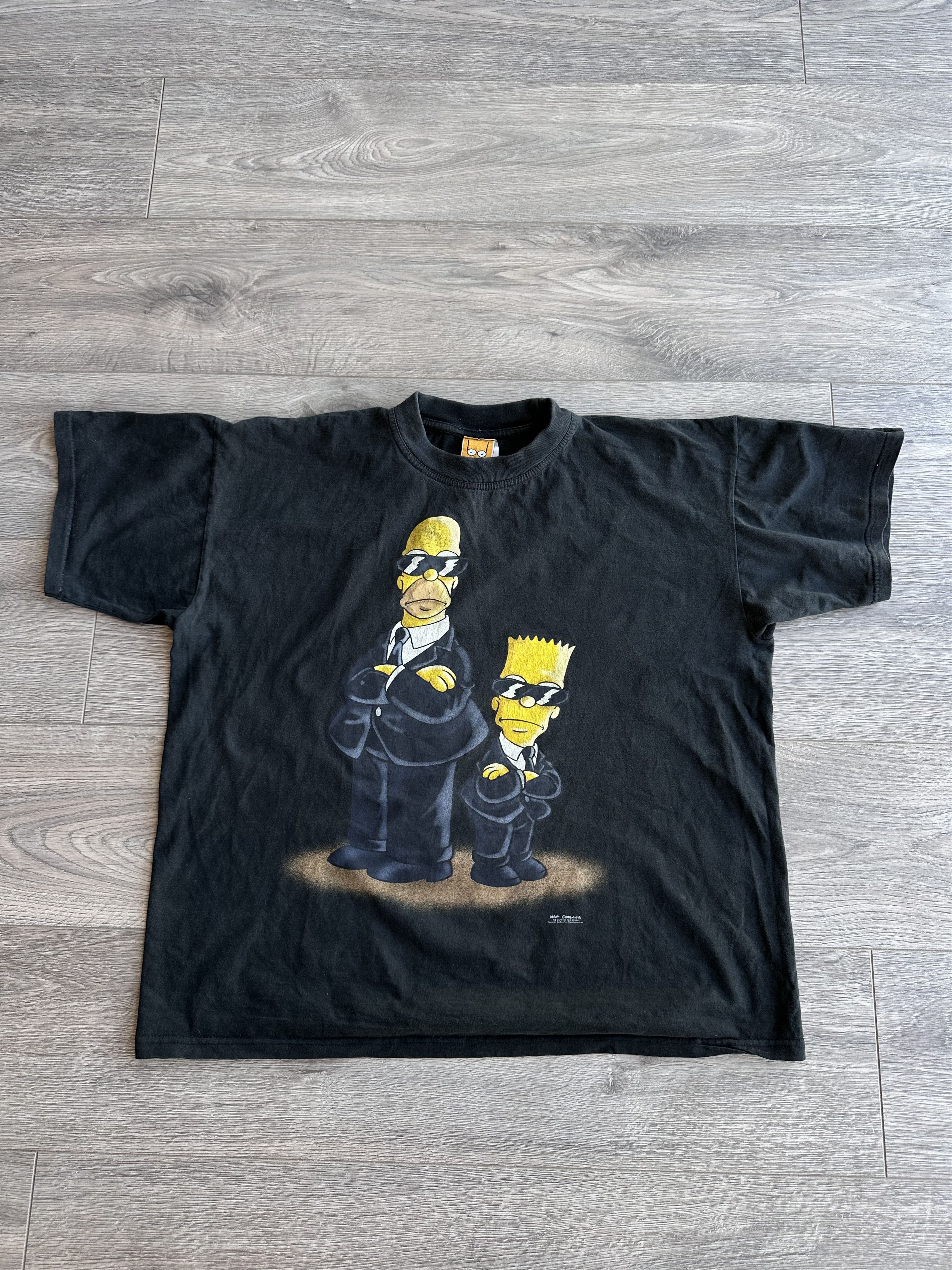 The Simpsons × Vintage The Simpsons Men in black vintage t shirt Size US XL / EU 56 / 4 - 2 Thumbnail