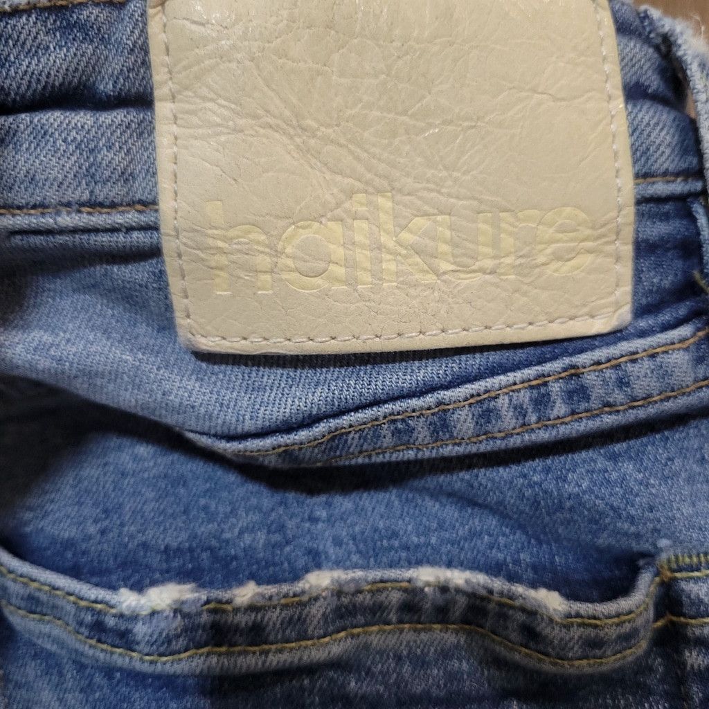 Haikure Haikure Cleveland Crop Distressed Comfort Men's Jeans 35/30 Size 35" - 6 Thumbnail