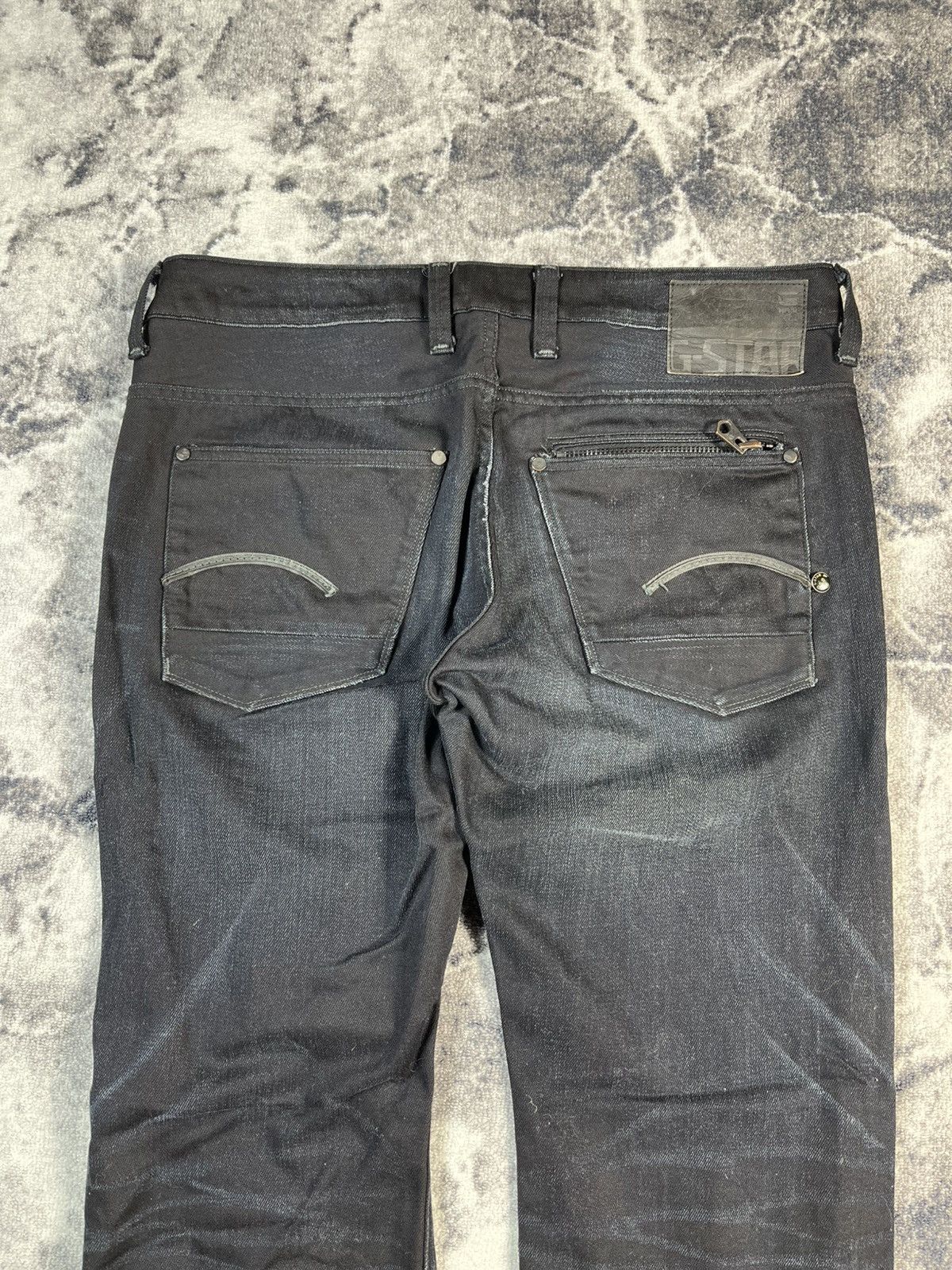 G-Star G-Star Raw Attacc Low Straight Dark Blue Jeans Size US 37 - 13 Thumbnail