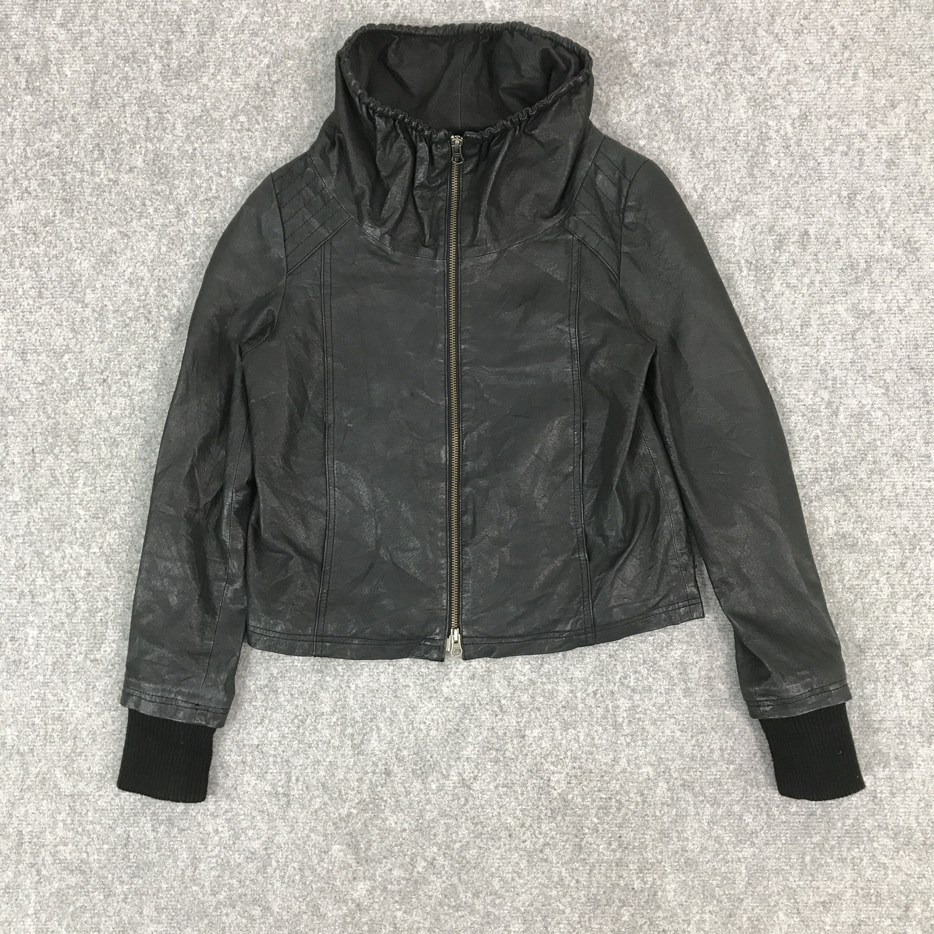 14th Addiction × Japanese Brand IFSIXWASNINE STYLE PAPER CRAFT LEATHER JACKET Size US S / EU 44-46 / 1 - 1 Thumbnail