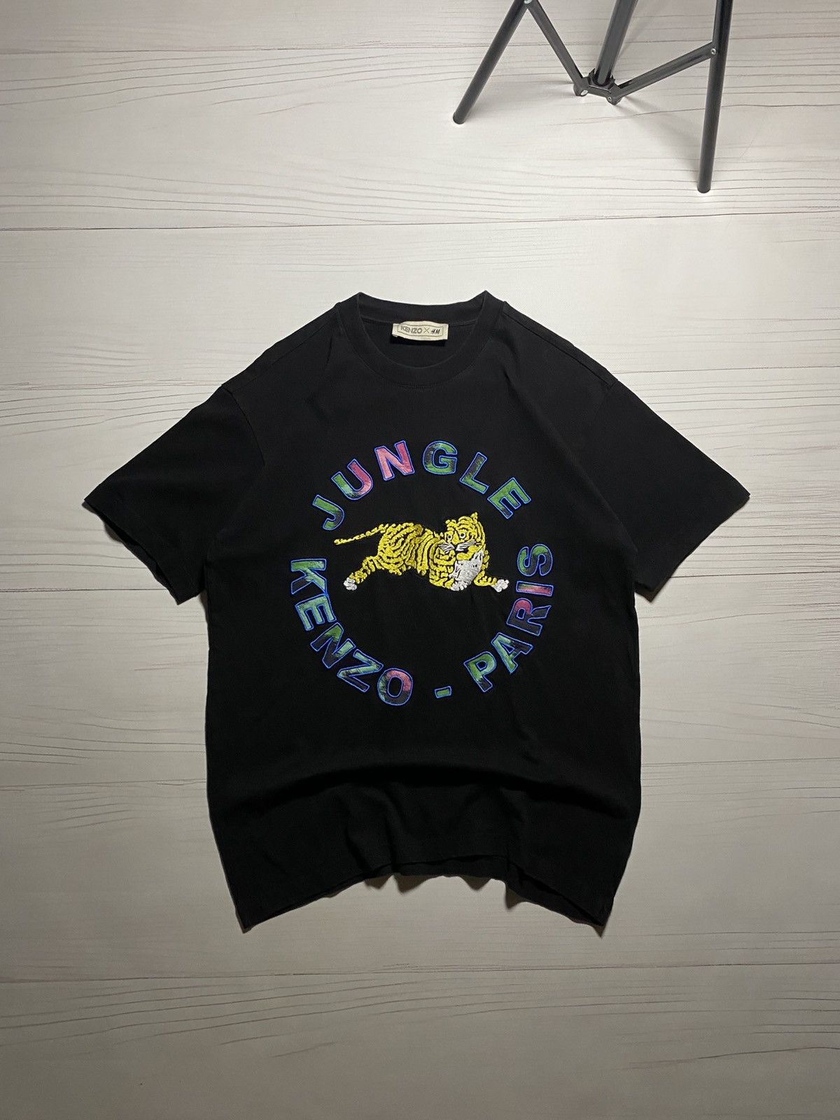 H&M × Kenzo Kenzo x H&M Jungle Kenzo Paris Embroidered Big Logo t shirt Size US M / EU 48-50 / 2 - 1 Thumbnail