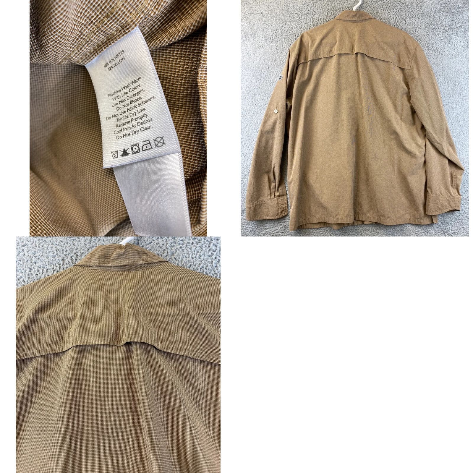 Eddie Bauer VINTAGE Eddie Bauer Sport Shop Men's Long Sleeve Vented Button-Up Shirt Sz L Brown Sports Size US L / EU 52-54 / 3 - 8 Thumbnail