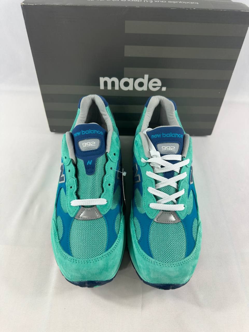 New Balance New Balance 992 MiUSA Blue Silver Metallic Sneakers Size US 10 / EU 43 - 2 Thumbnail