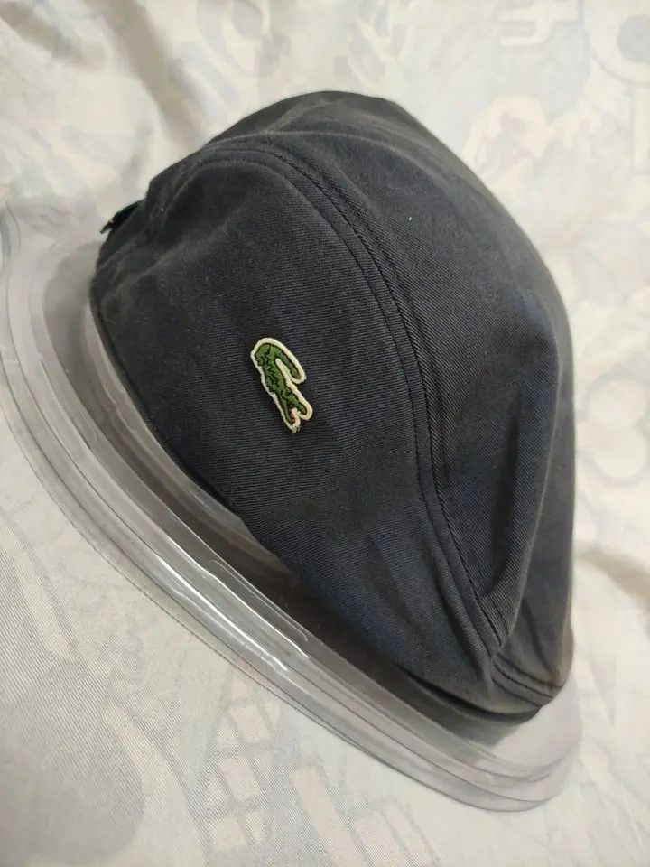 Lacoste LACOSTE VINTAGE BARETTA HAT DISTRESSED SUNFADED Size ONE SIZE - 2 Thumbnail