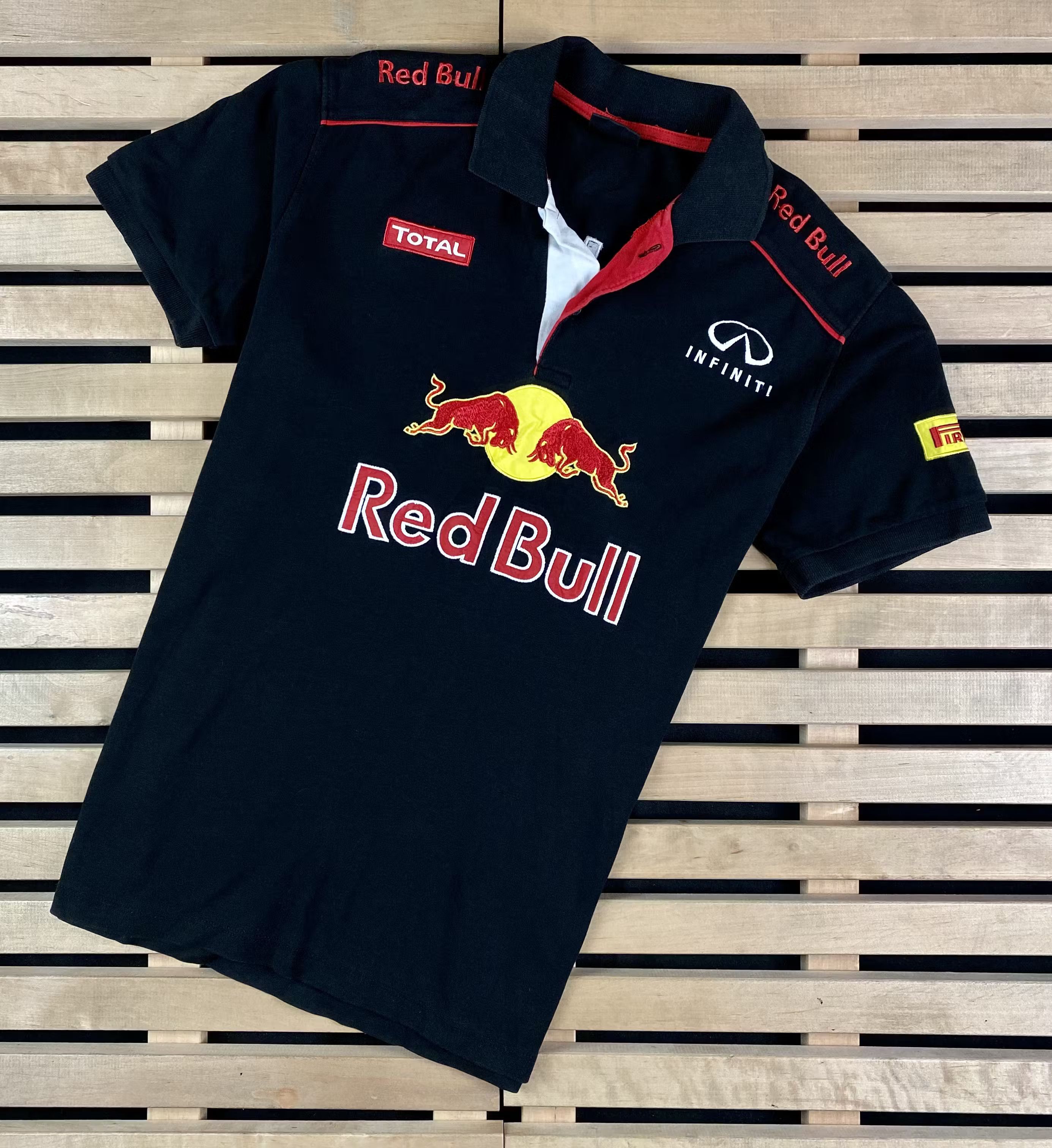 Japanese Brand × Red Bull Mens Polo T Shirt Red Bull Infinity Racing Size L Size US L / EU 52-54 / 3 - 1 Thumbnail