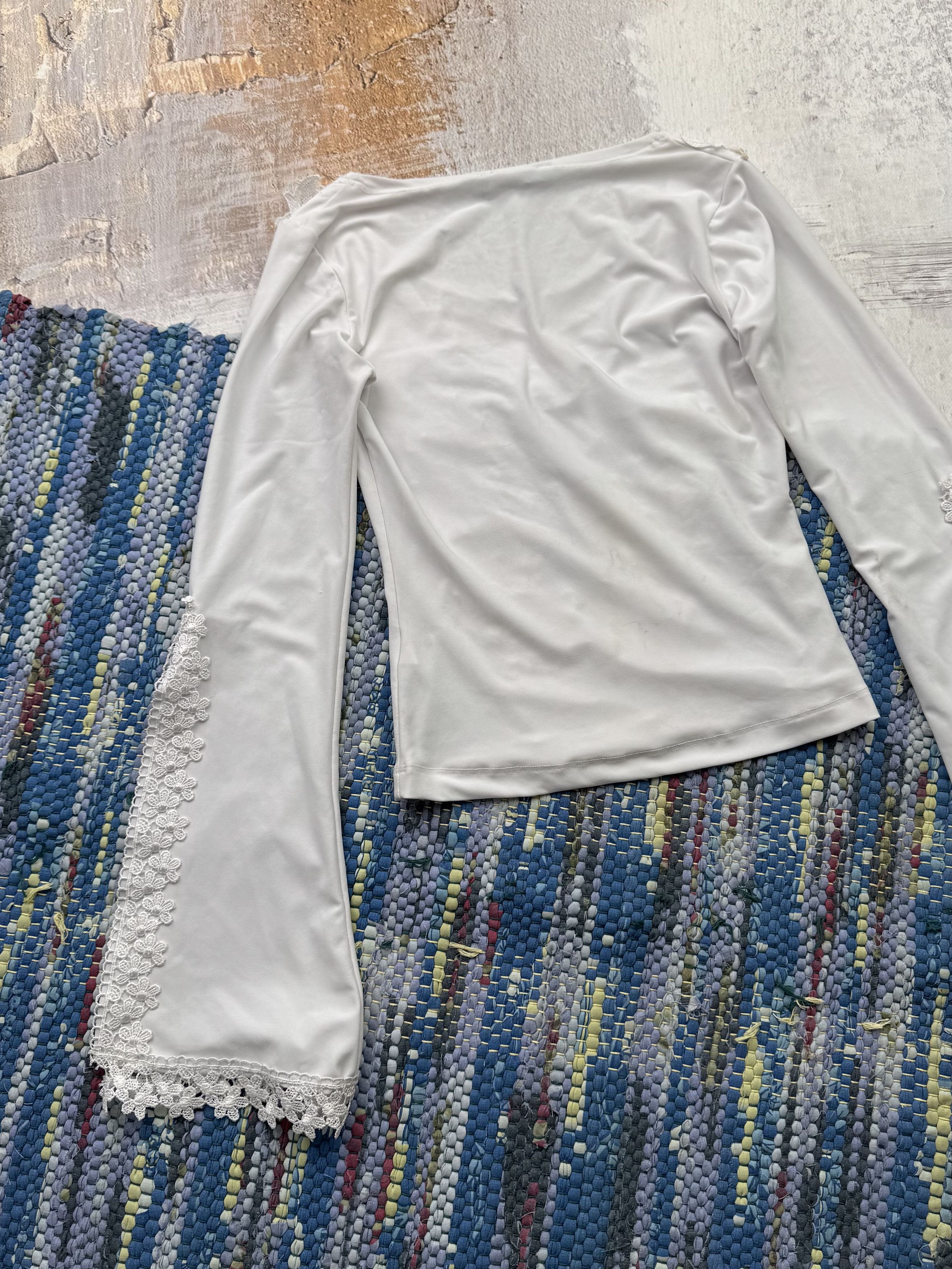 Japanese Brand Vintage Cropped Blouse D15 A768(504) Size XS / US 0-2 / IT 36-38 - 9 Thumbnail