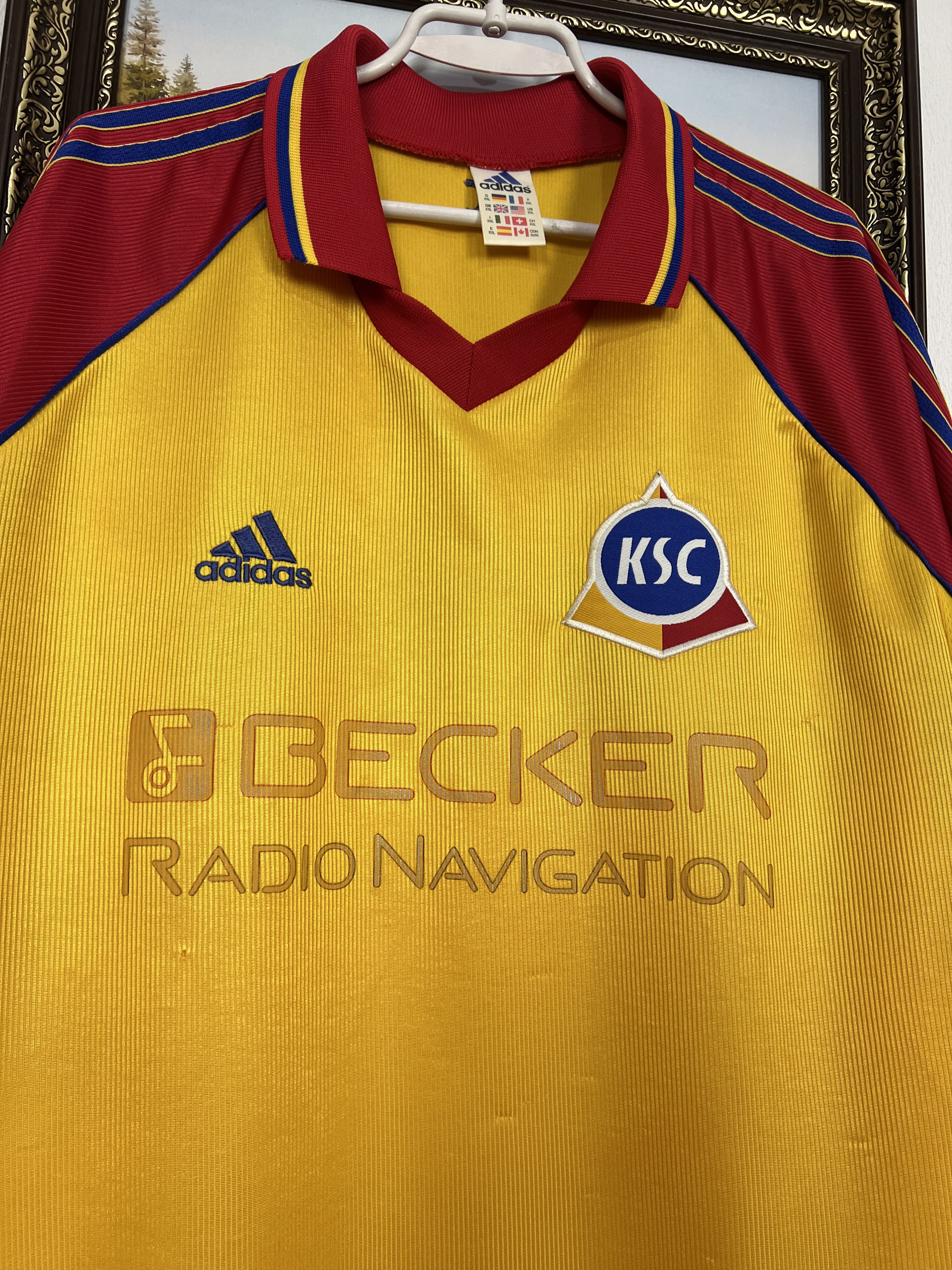 Adidas Karlsruher football shirt 1998 Soccer Jersey Trikot Rare Size US XXL / EU 58 / 5 - 3 Thumbnail
