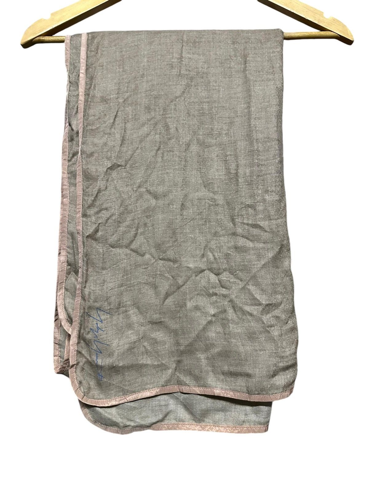 Yohji Yamamoto Yohji Yamamoto Natural Beige Cashmere Scarf Size ONE SIZE - 3 Thumbnail
