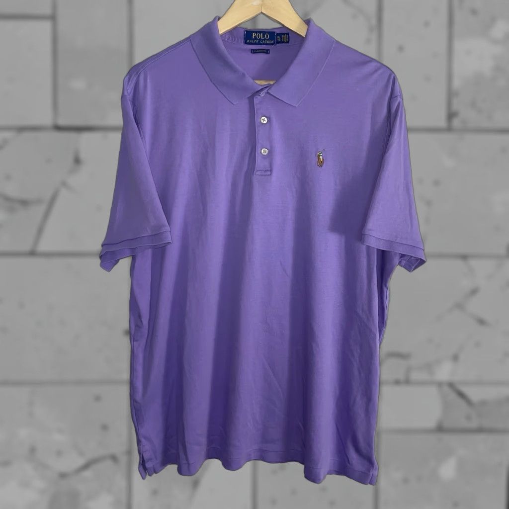 Polo Ralph Lauren Polo Ralph Lauren Polo Shirt Purple Short Sleeve XL Men’s Classic Fit Size US XL / EU 56 / 4 - 1 Thumbnail
