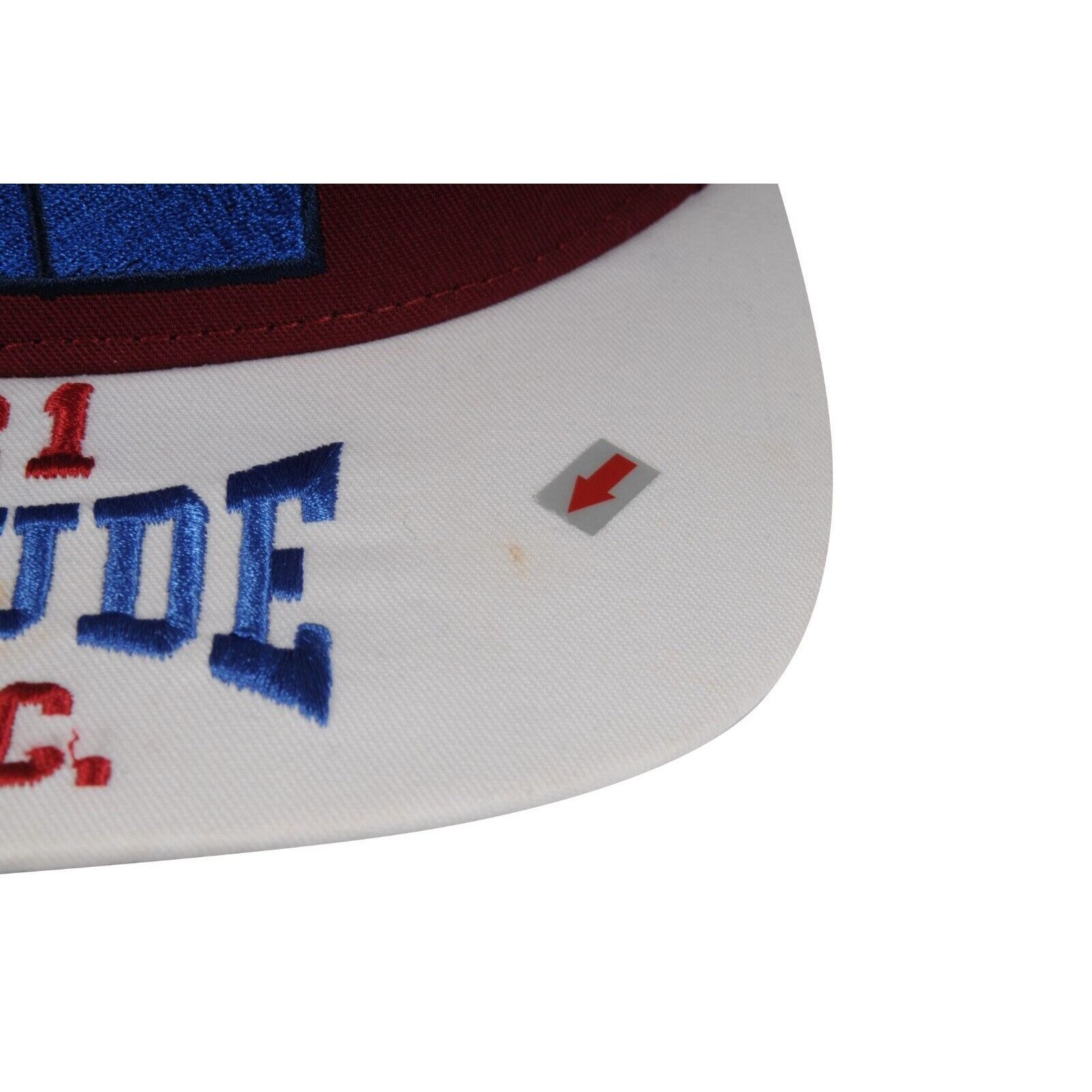Rhude Embroidered 21 R S.C. Baseball Cap Red Burgundy - 02378 Size ONE SIZE - 7 Thumbnail