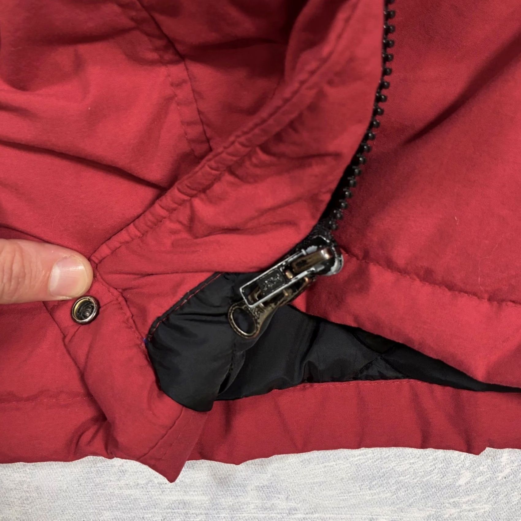 Vintage VINTAGE LLBean Red Quilted Lined Winter Parka Jacket Snap Buttons Women's XL Coat Size XL / US 12-14 / IT 48-50 - 6 Thumbnail