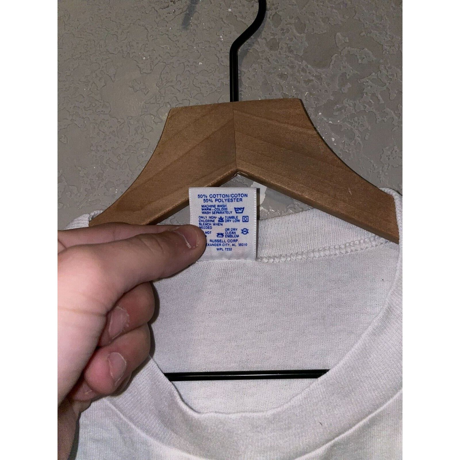 Jerzees Vintage Test Print Shirt Mt Rushmore Lake Tahoe White M Tee Size US M / EU 48-50 / 2 - 8 Thumbnail