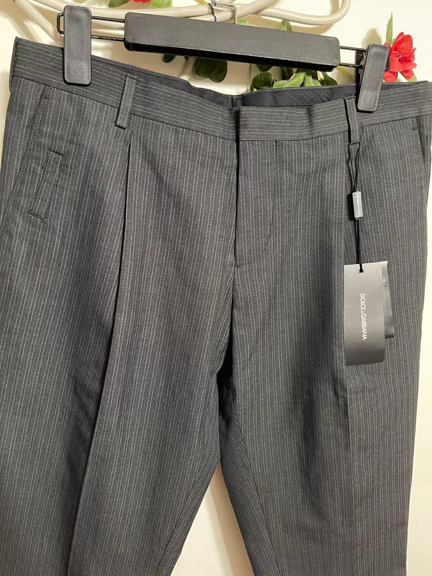 Dolce & Gabbana Dolce&Gabbana Slim Fit Wool Blend Trousers 44 Size US 44 / EU 60 - 3 Thumbnail