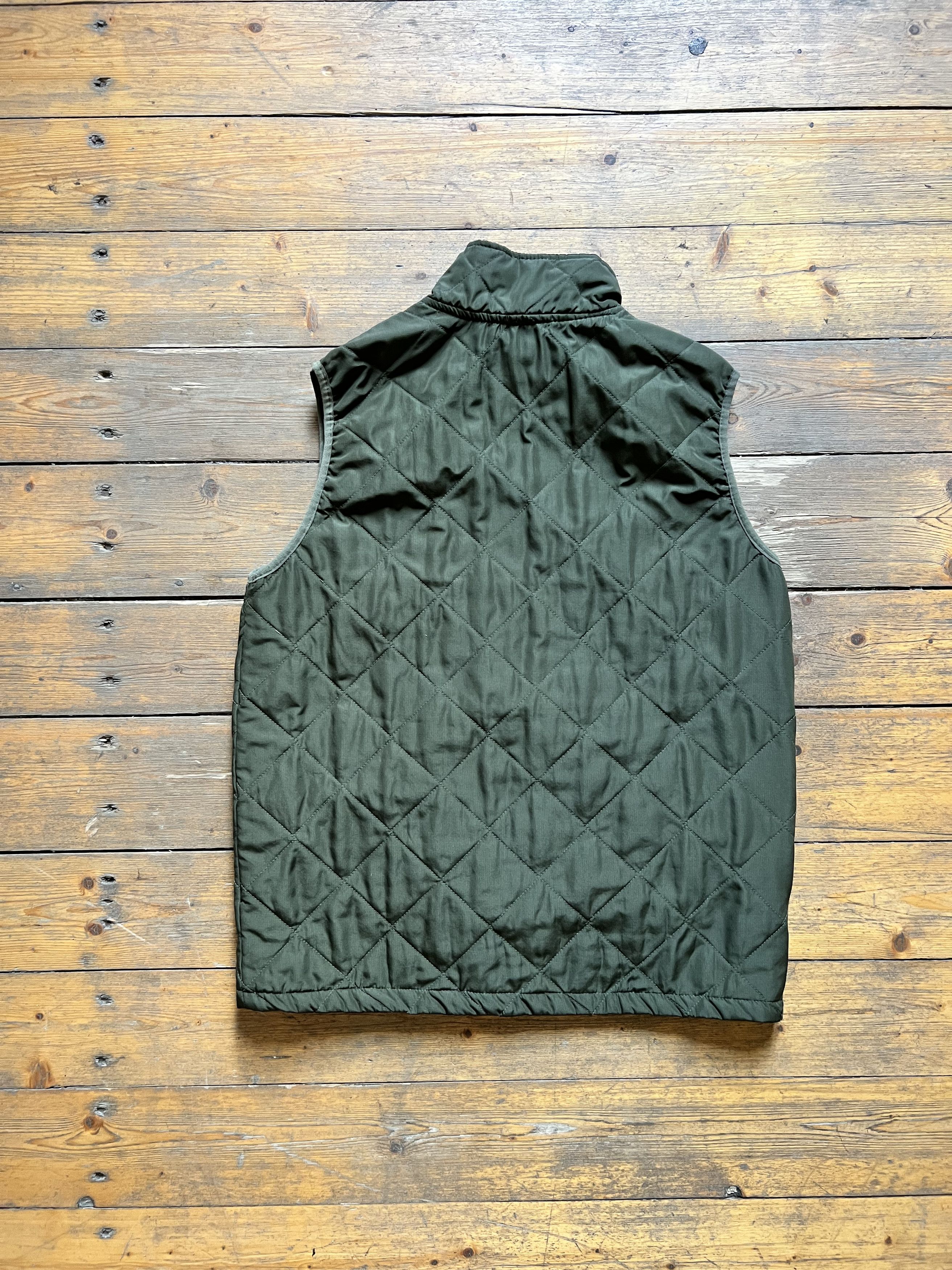 Other Vintage Quilted Khaki Lite Puffer Vest Size US XL / EU 56 / 4 - 2 Thumbnail