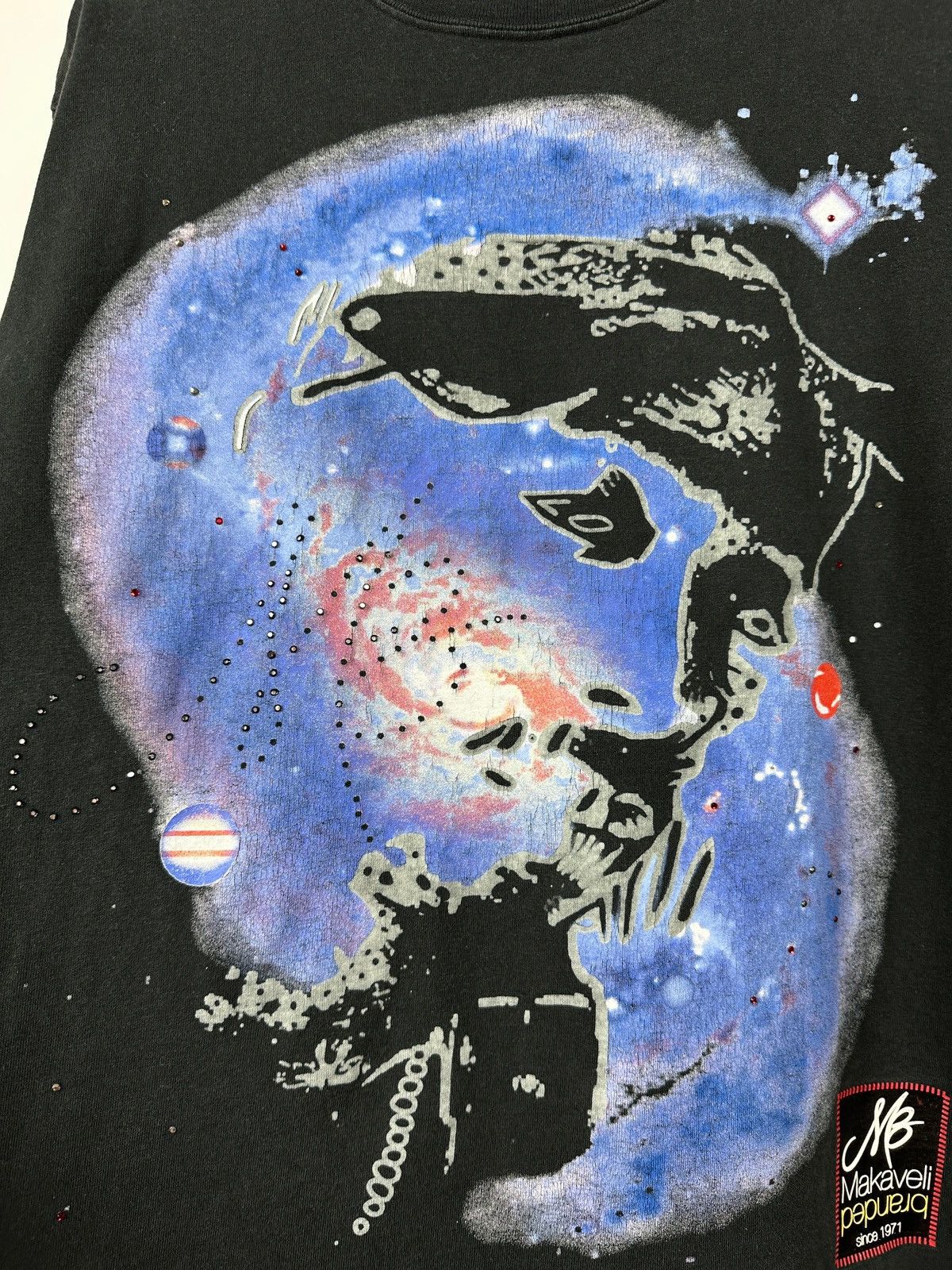 Makaveli Vintage Makaveli 2Pac Tupac Rhinestones T-Shirt Size US L / EU 52-54 / 3 - 8 Thumbnail