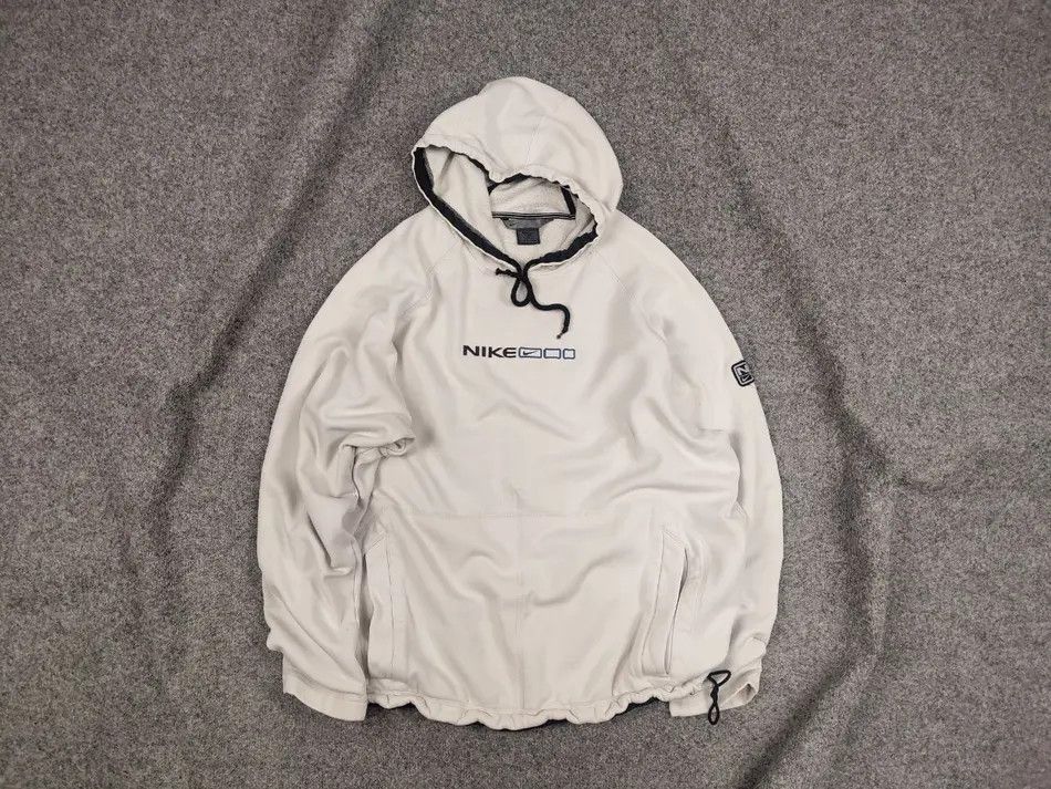 Nike Rare Vintage 90's Nike center swoosh drawstring Baggy Hoodie Size US L / EU 52-54 / 3 - 1 Thumbnail