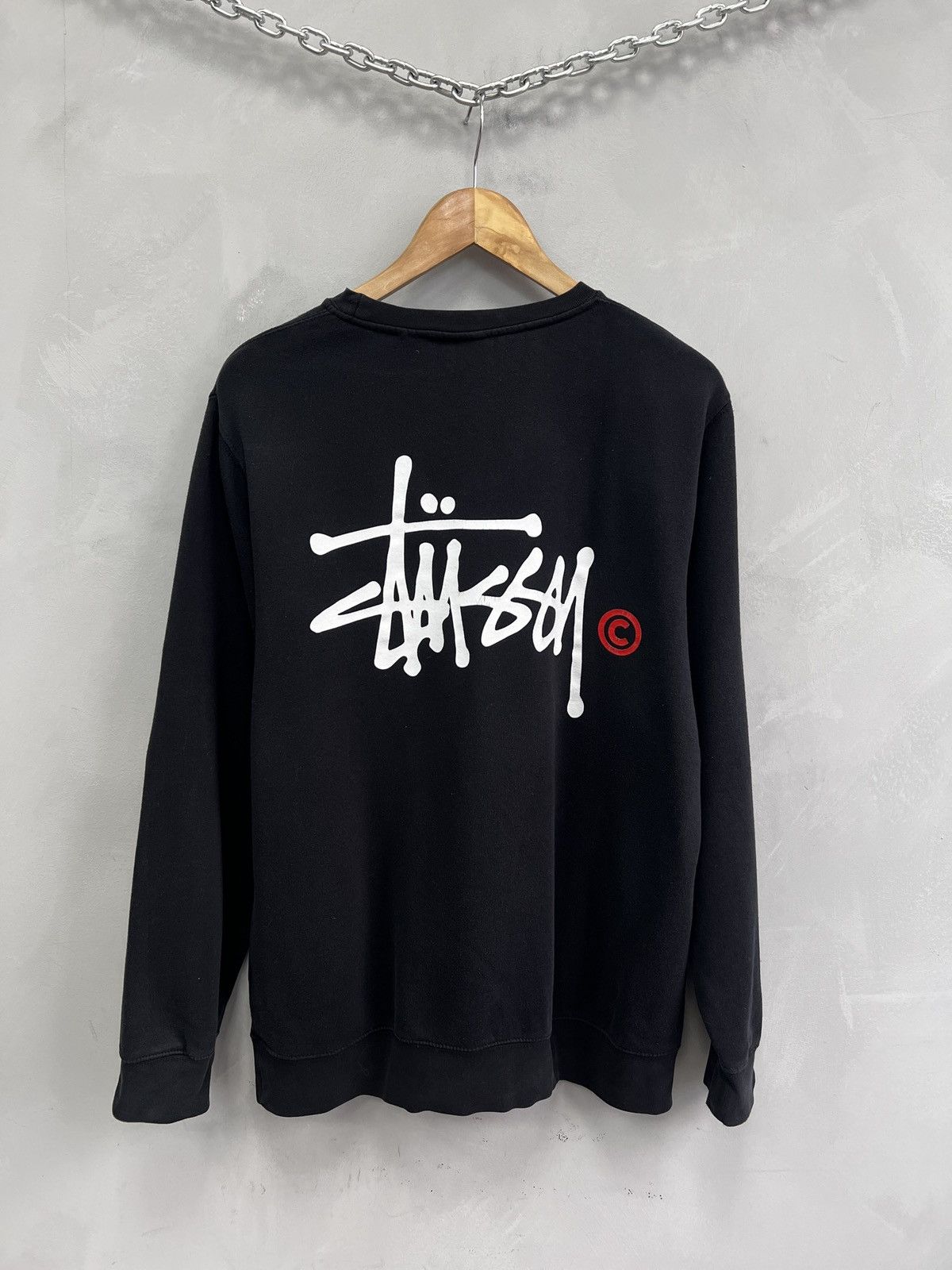 Stussy Stussy Black Sweatshirt Oversized sk8 skate Style Size US L / EU 52-54 / 3 - 10 Thumbnail