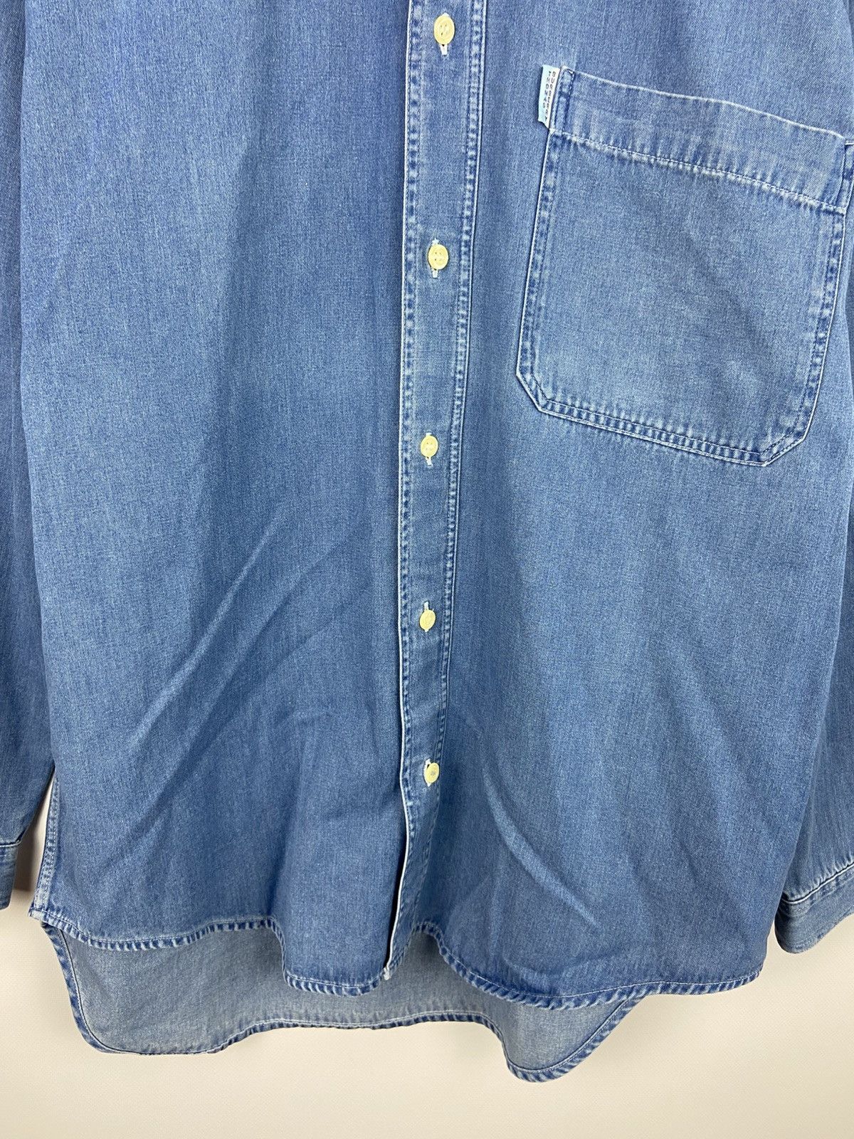 Burberry Vintage Thomas Burberry Denim Blue Men's Button-Up Shirt Size US S / EU 44-46 / 1 - 7 Thumbnail