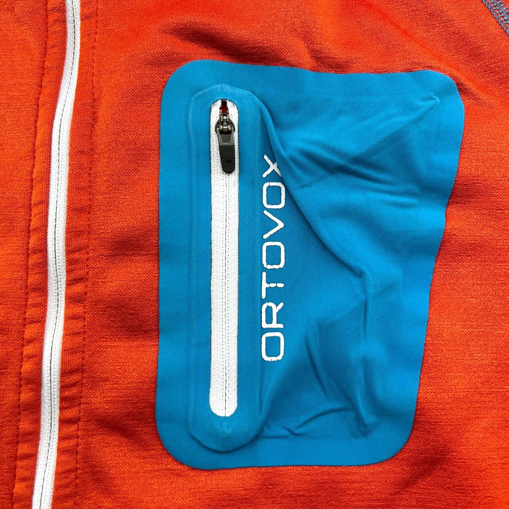 ORTOVOX Ortovox Jacket Mens Large Merino Inside Full Zip Hooded Softshell Orange Track Jacket Mens L Orange Merino Inside Full Zip Hooded Softshell Size US L / EU 52-54 / 3 - 2 Thumbnail